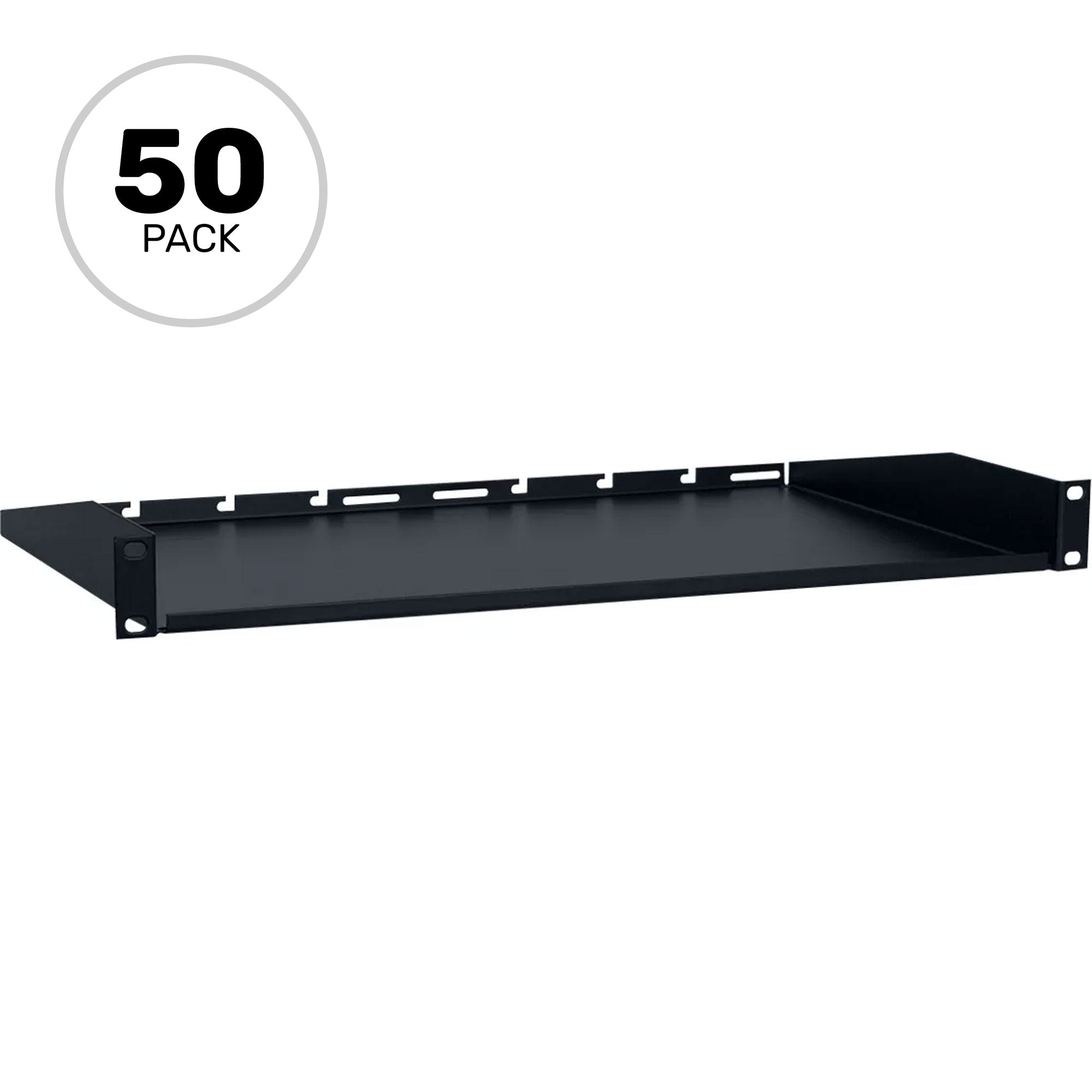 Lowell US-110MC Rack Utility Shelf (1U, 10" Deep, 50 Pack)