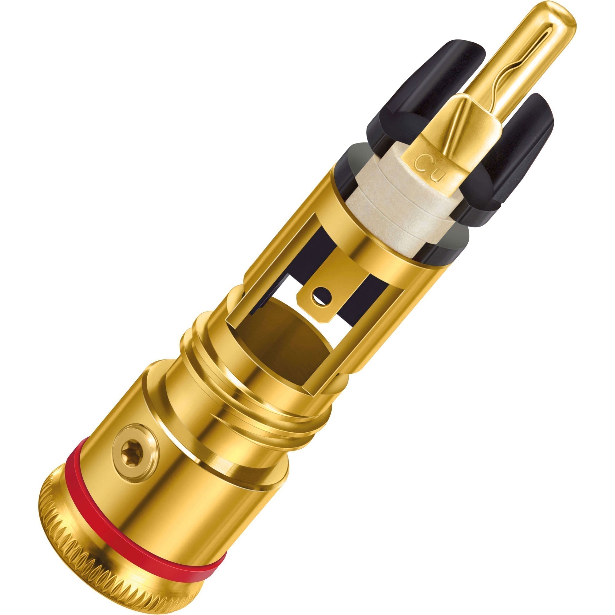 WBT 0102-Cu NextGen Gold Topline Male RCA Connector (Single, Red)