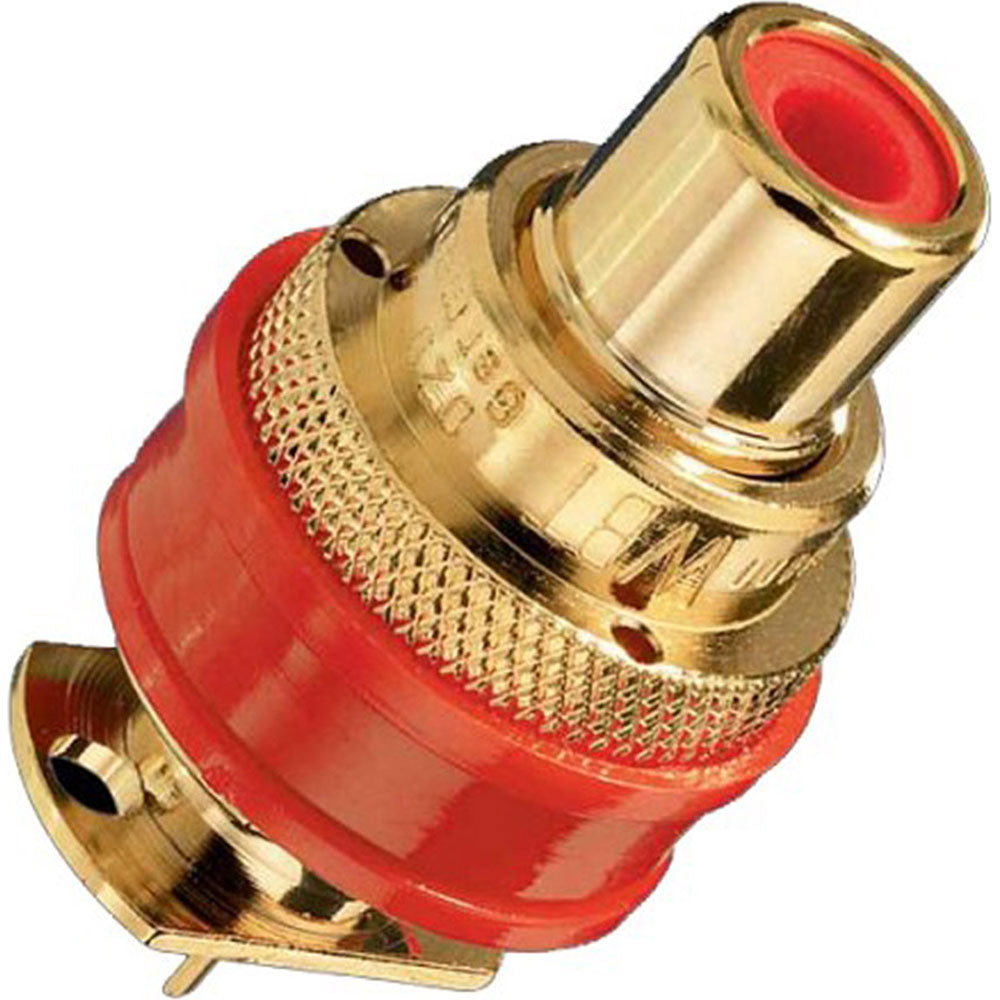 WBT 0201 Topline Gold Plated RCA Female Socket Jack (Single, Red)