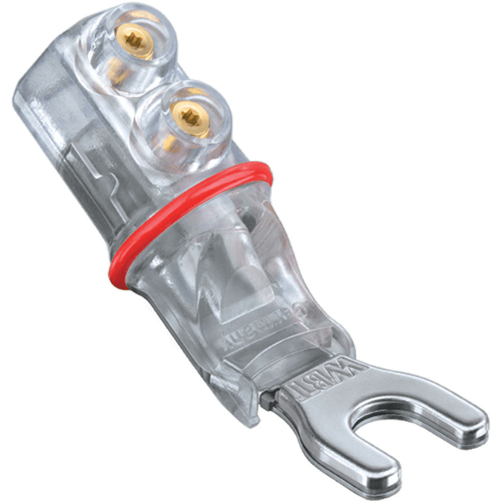 WBT 0661 Ag nextgen 1/4" Spade Plug Made from Fine Silver (Single, Red)