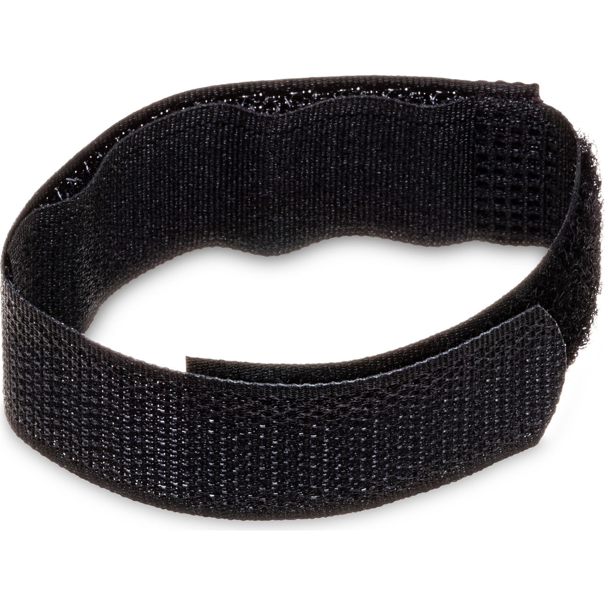 Hosa WTI-148G Black 8" Hook & Loop Cable Wrap Organizers with Center-Pass Gap (100 Pack)