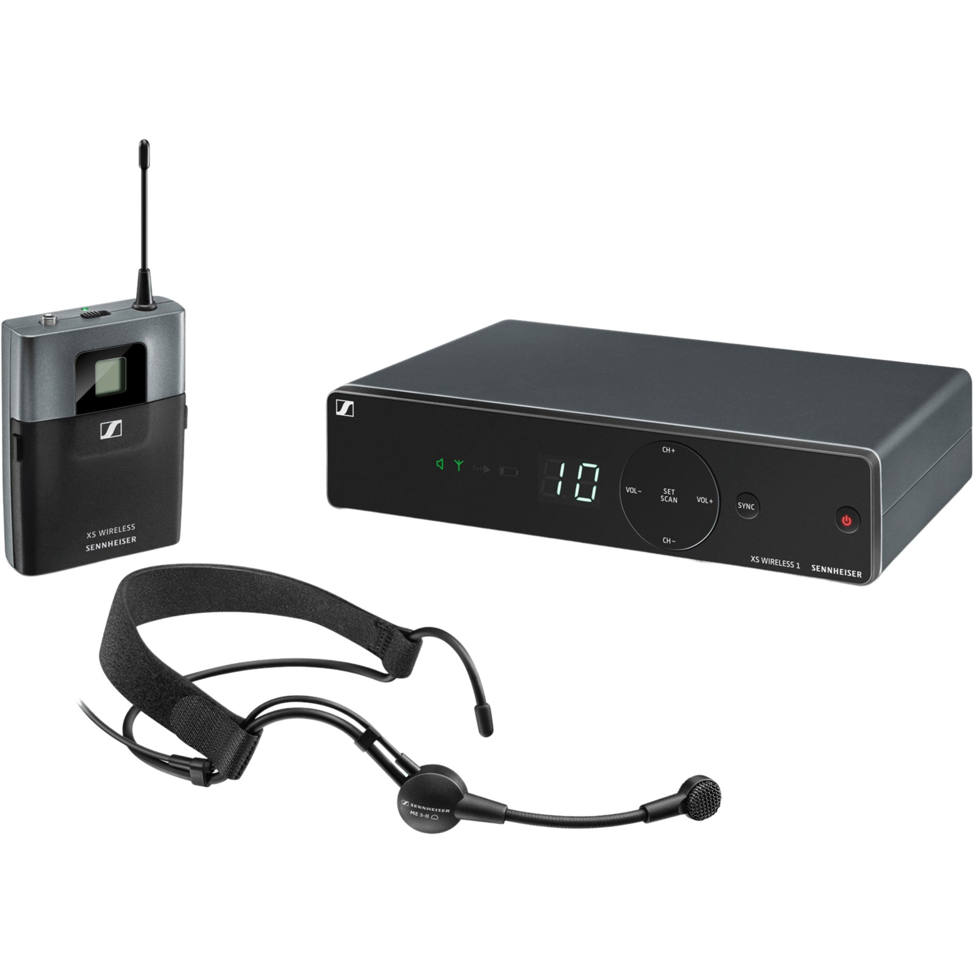 Sennheiser XSW 1-ME3-A UHF Wireless Headset Microphone System (A: 548-572 MHz)
