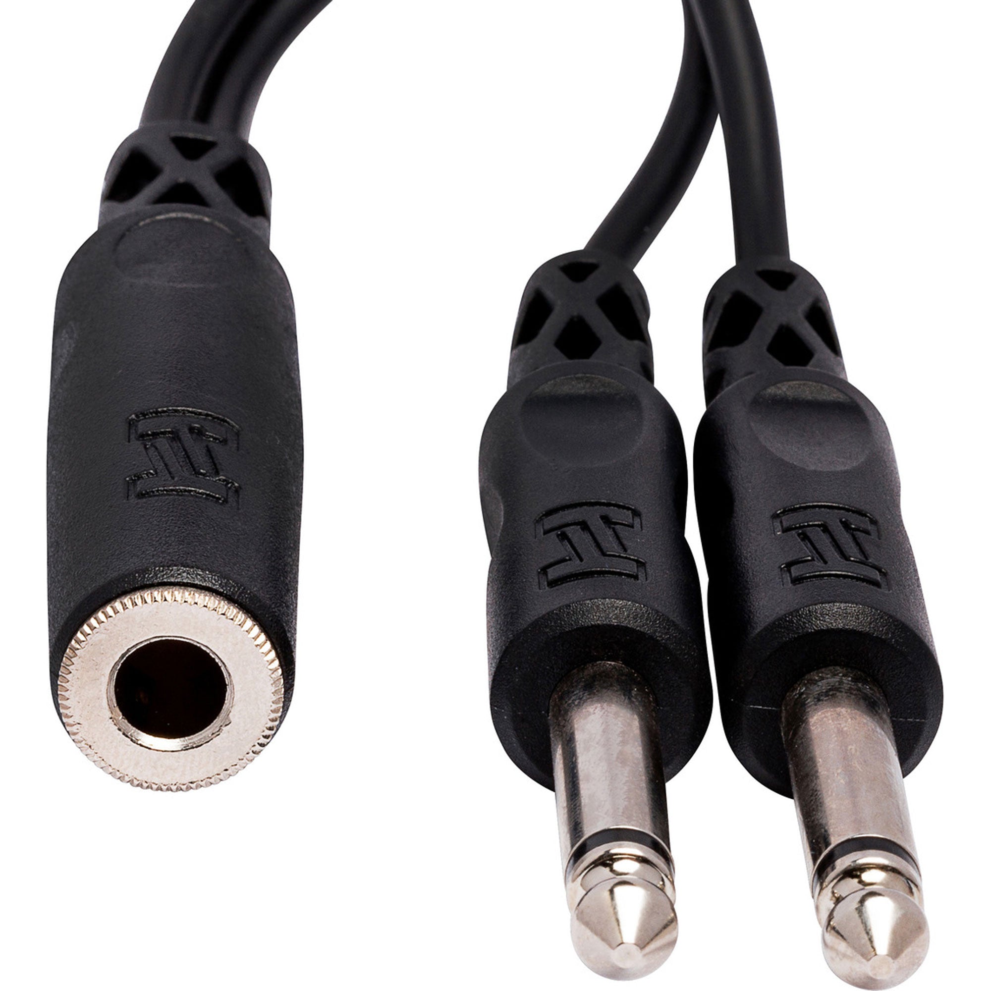 Hosa YPP-106 1/4" TS Female to Dual 1/4" TS Male Y Cable
