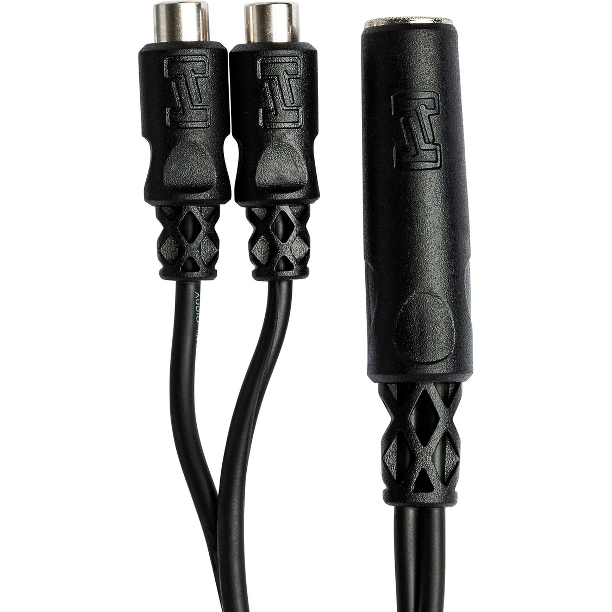 Hosa YRA-115 1/4" TS Female to Dual RCA Y Cable