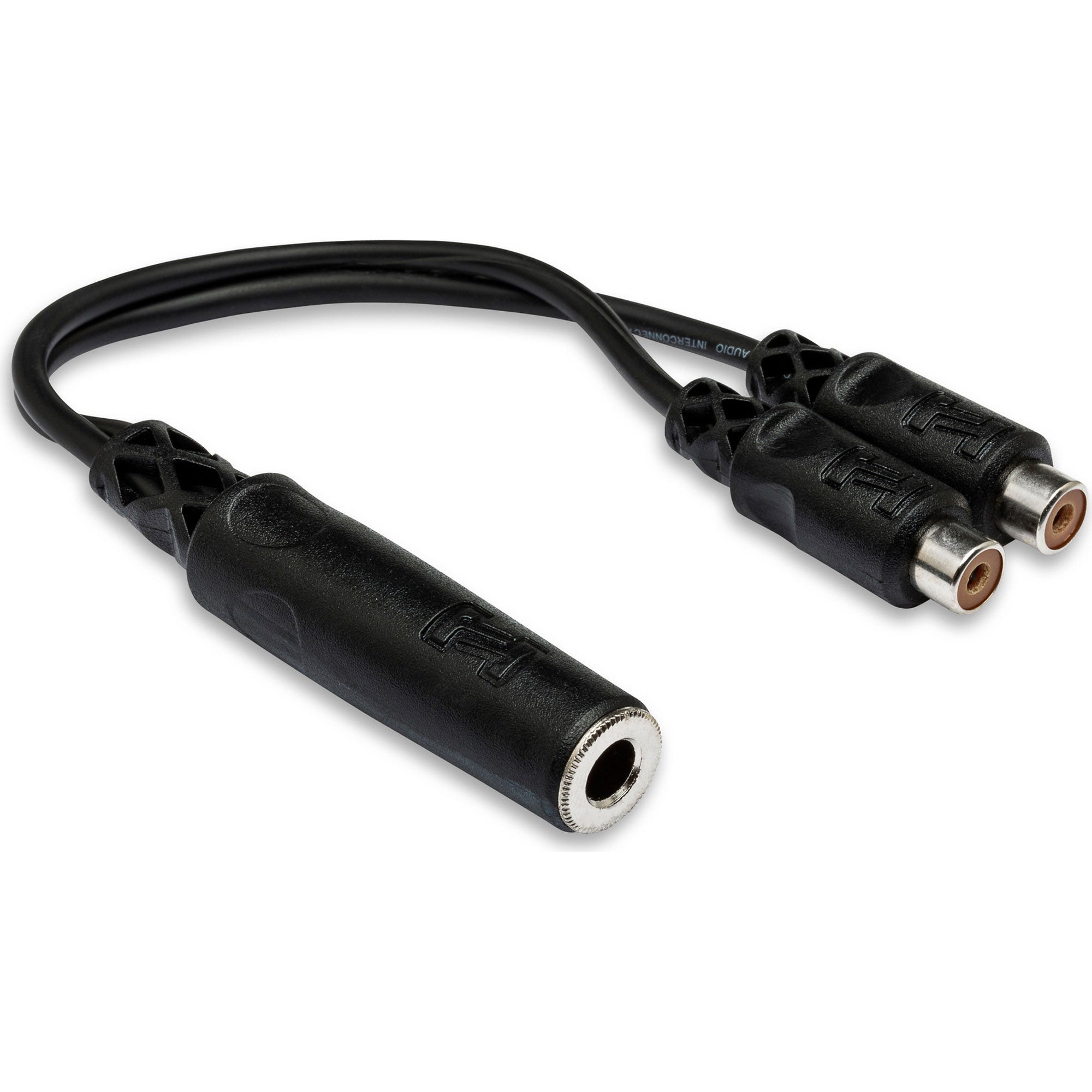 Hosa YRA-115 1/4" TS Female to Dual RCA Y Cable