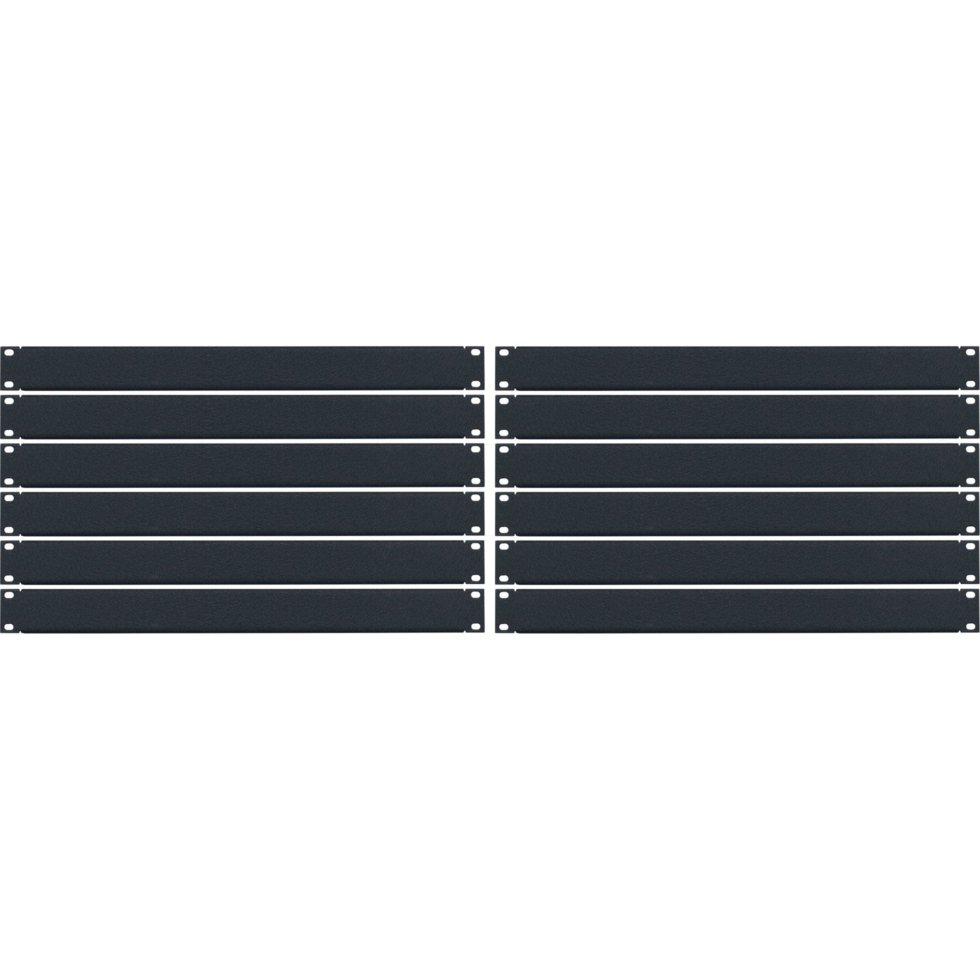 Lowell AP-1CC Blank Aluminum Flanged Panel (1U, 12 Pack)
