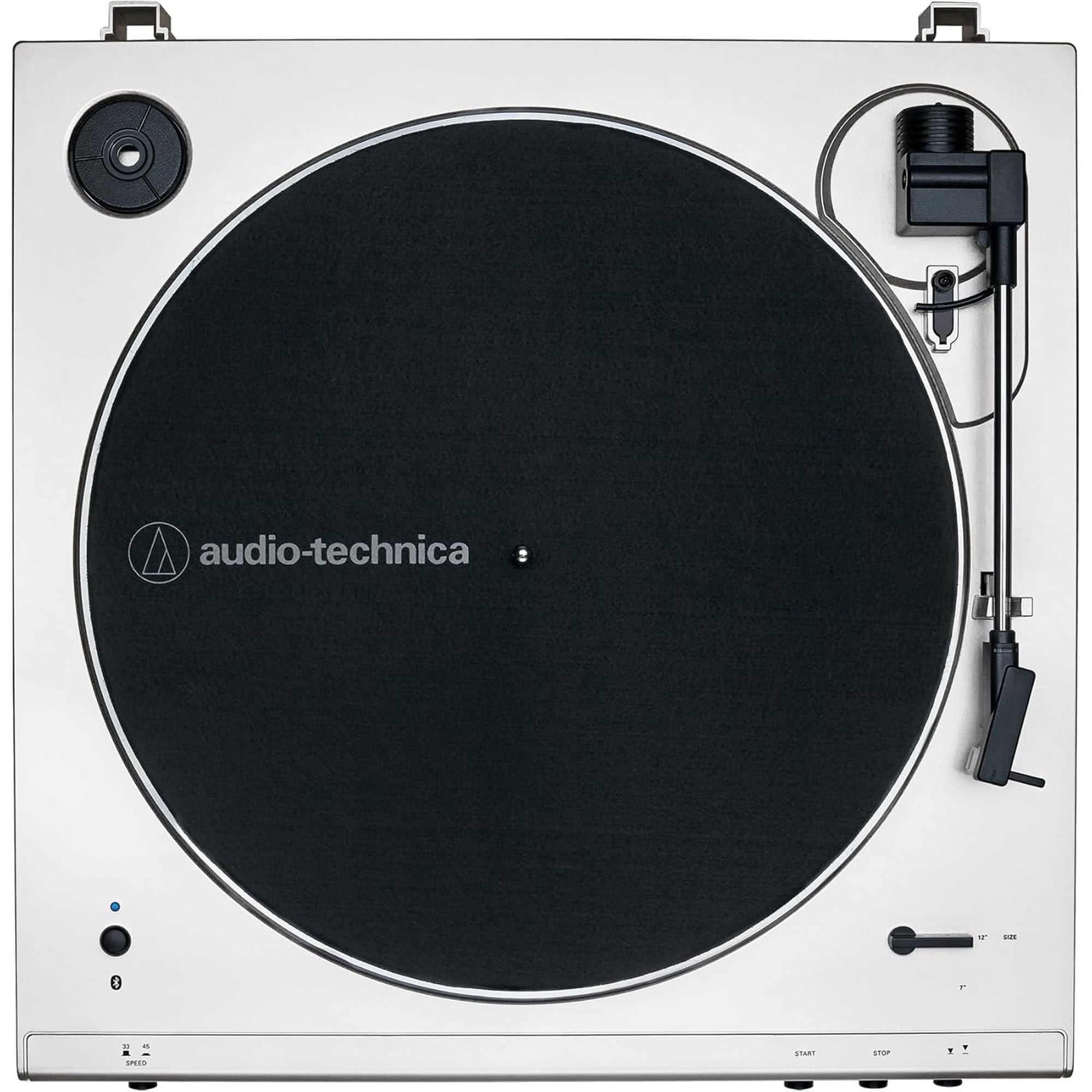 Audio-Technica AT-LP60XBT Fully Automatic Wireless Belt-Drive Turntable (White)