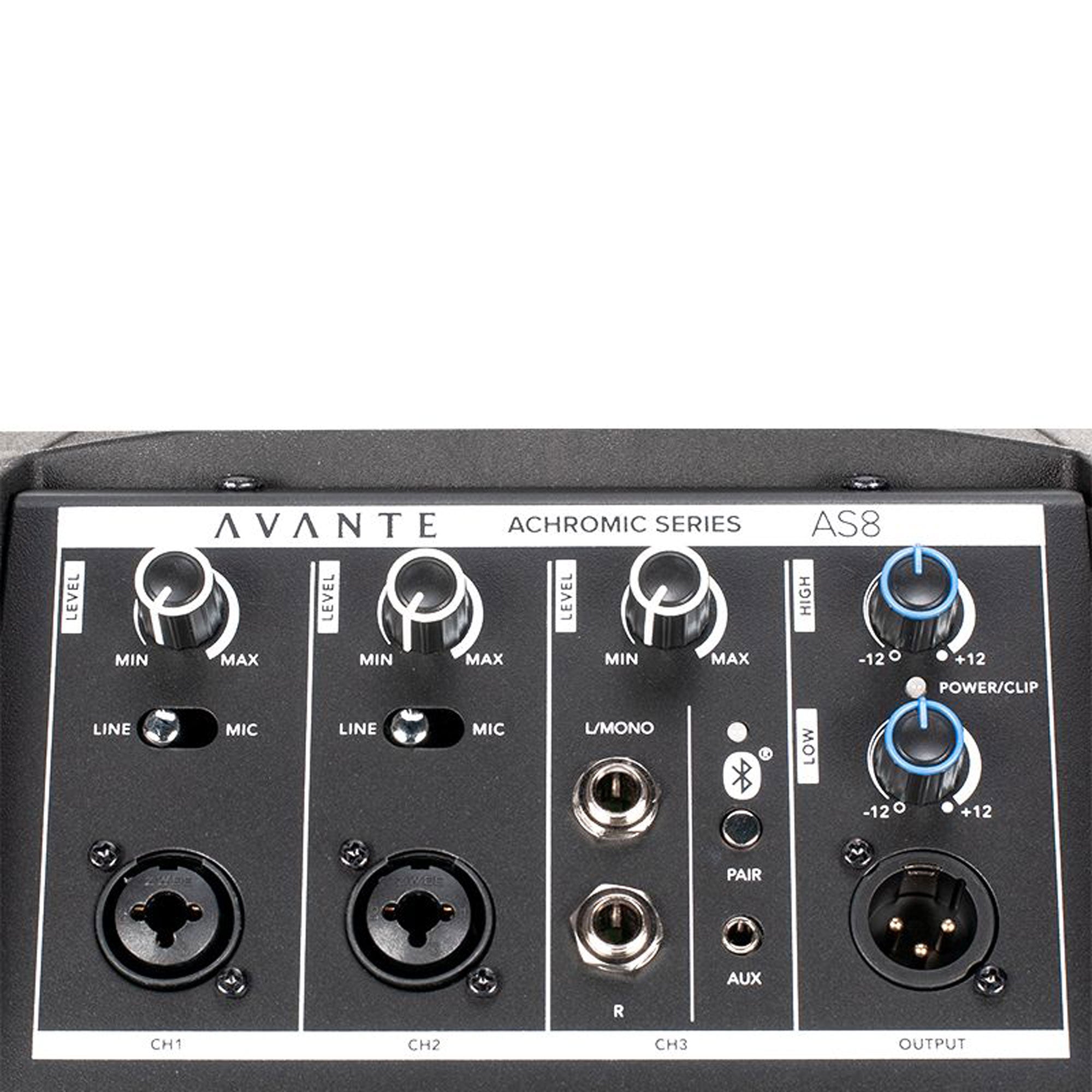 American DJ Avante Audio Achromic AS8 800W Column PA Speaker System with Mixer and Bluetooth