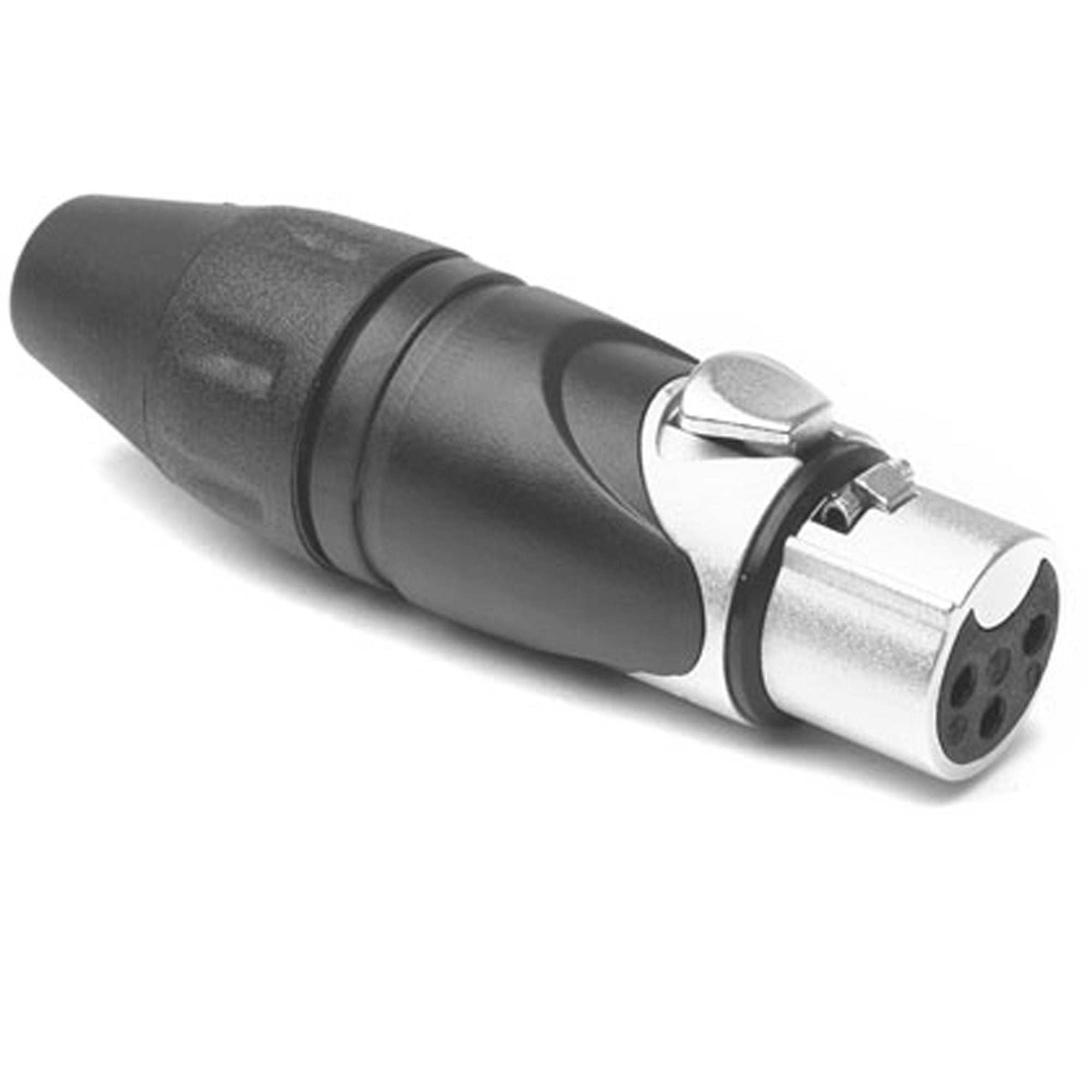 Amphenol AXX3F Female 3-Pin XLR Cable Mount Connector with Diecast Shell (Nickel, 50 Pack)