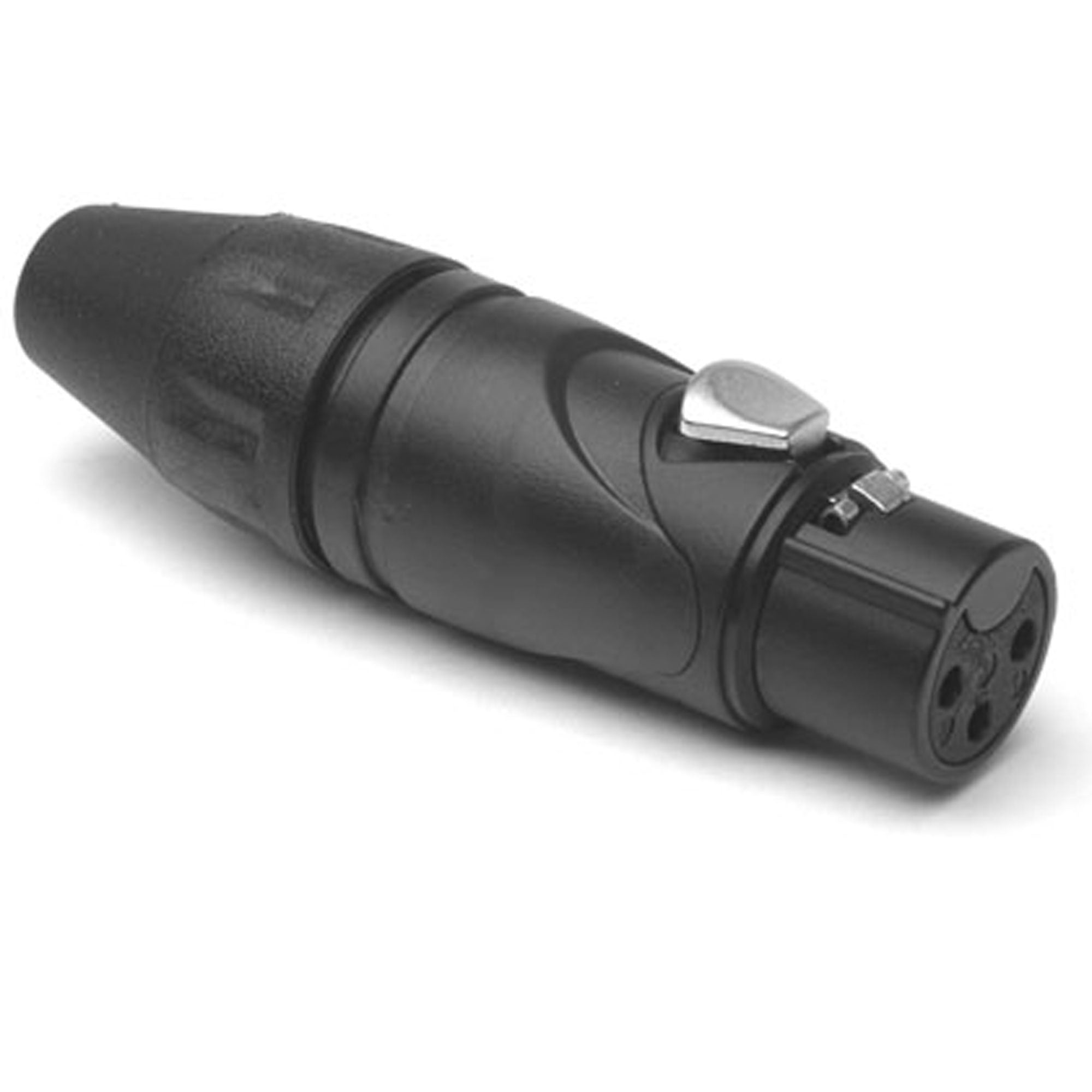 Amphenol AXX3FB Female 3-Pin XLR Cable Mount Connector with Diecast Shell (Black, 50 Pack)