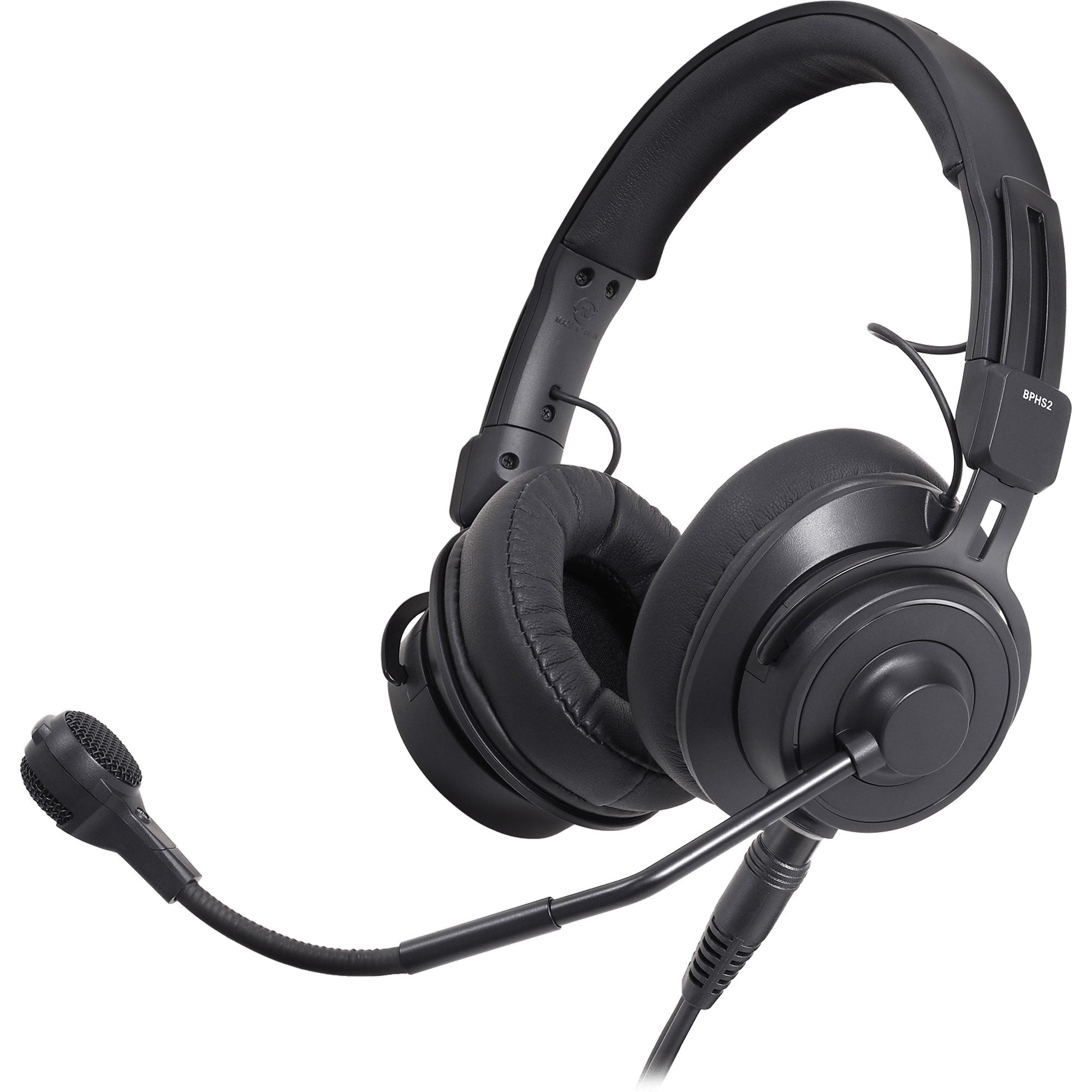 Audio-Technica BPHS2a Broadcast Stereo Headset with Hypercardioid Dynamic Boom Microphone