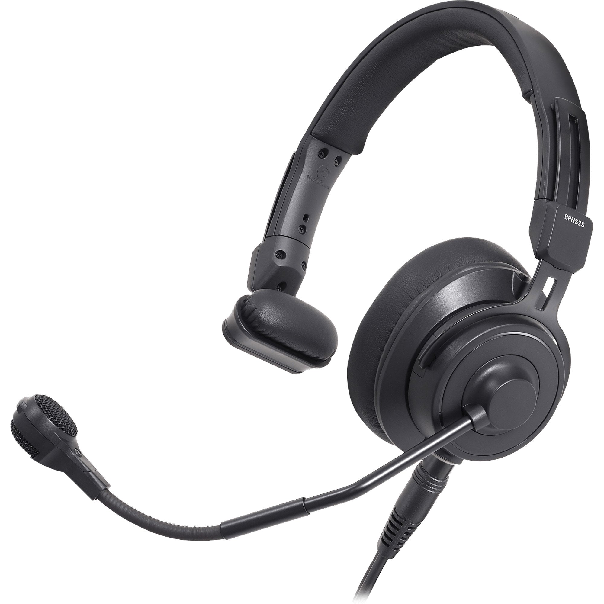 Audio-Technica BPHS2Sa Single Ear Broadcast Headset with Hypercardioid Dynamic Boom Microphone