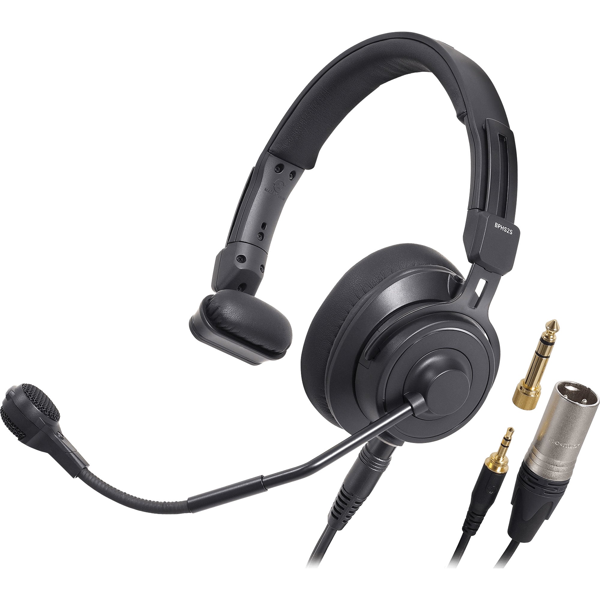 Audio-Technica BPHS2Sa Single Ear Broadcast Headset with Hypercardioid Dynamic Boom Microphone