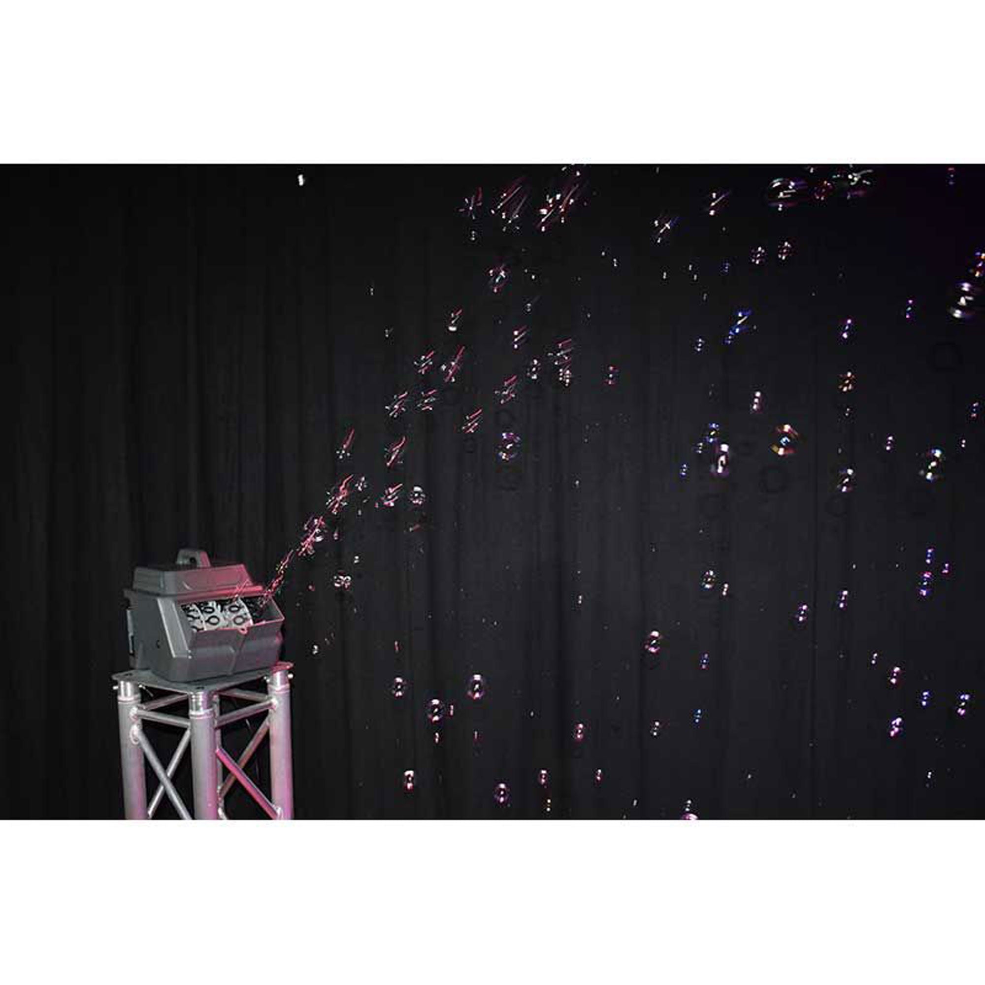 Eliminator Lighting Bubbletron EXL GO Portable Battery Powered Bubble Machine with Wireless Remote