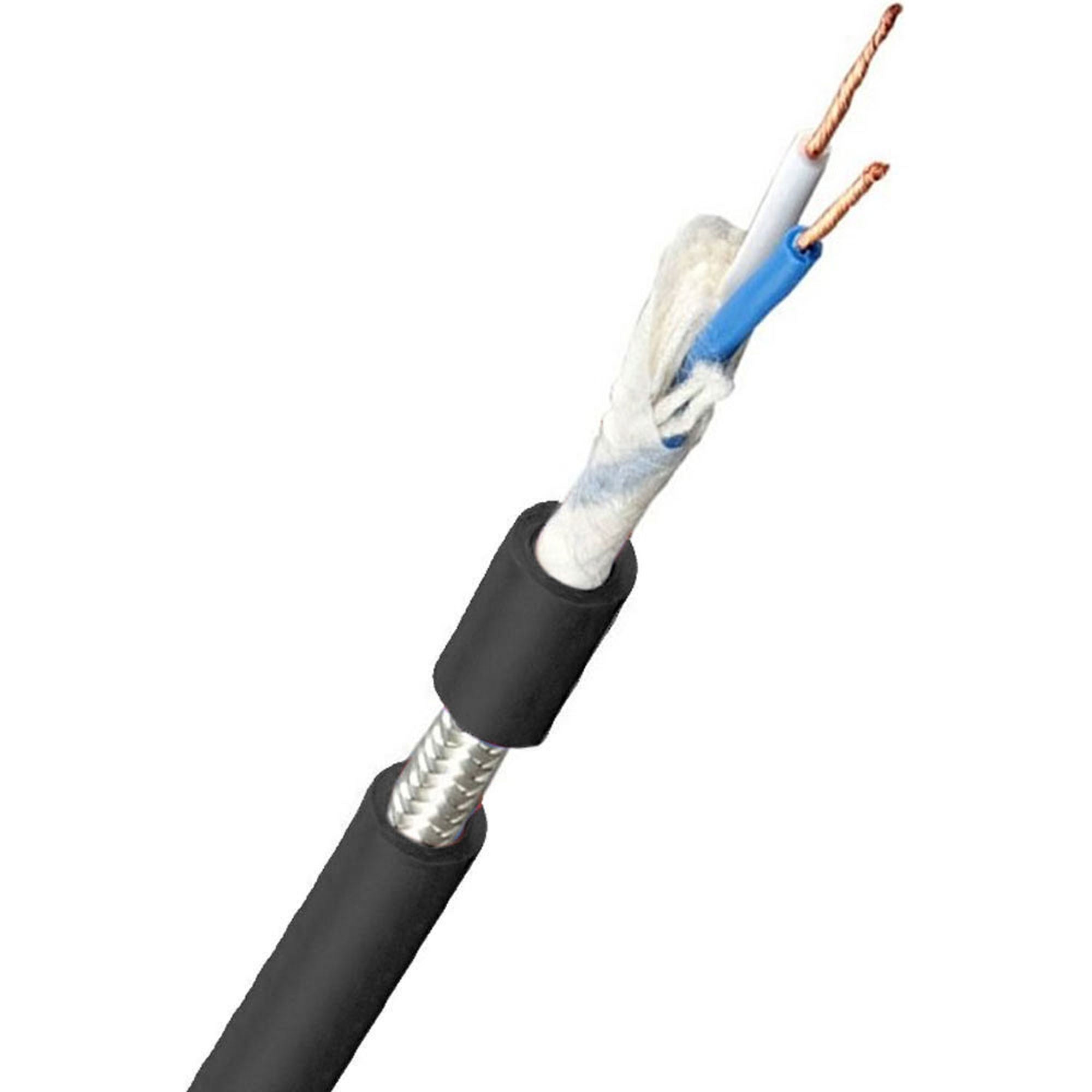 Canare L-2T2S 2-conductor Microphone Cable (Black, 656'/200m)