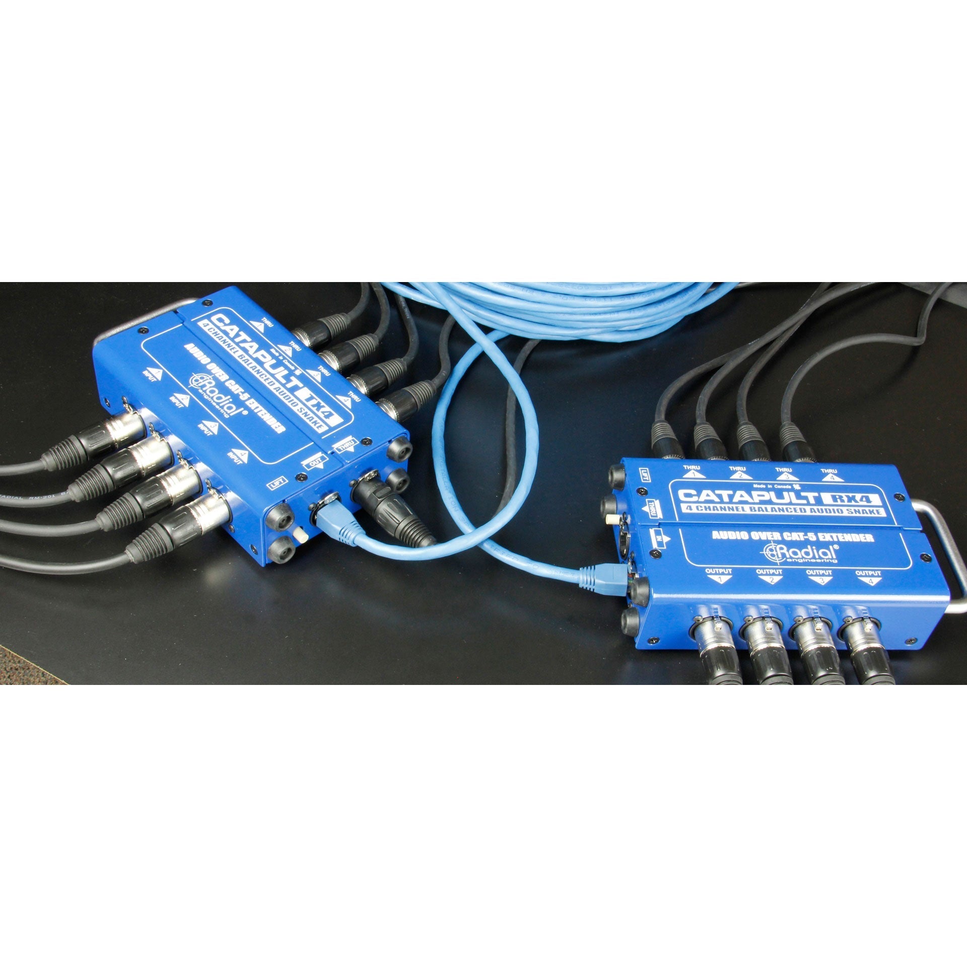 Radial Engineering Catapult TX4L 4-Channel Cat5/Cat6 Line-Level Analog Audio Snake (Transmitter)