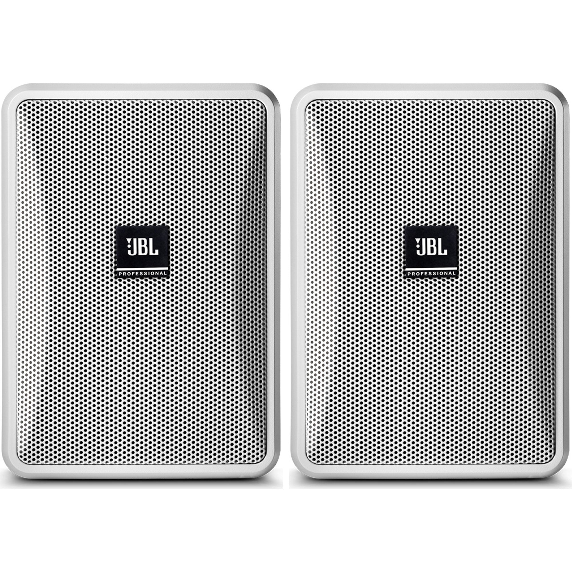JBL Control 23-1L 3" 2-Way 8-Ohm Indoor/Outdoor Background/Foreground Speaker (White, Pair)