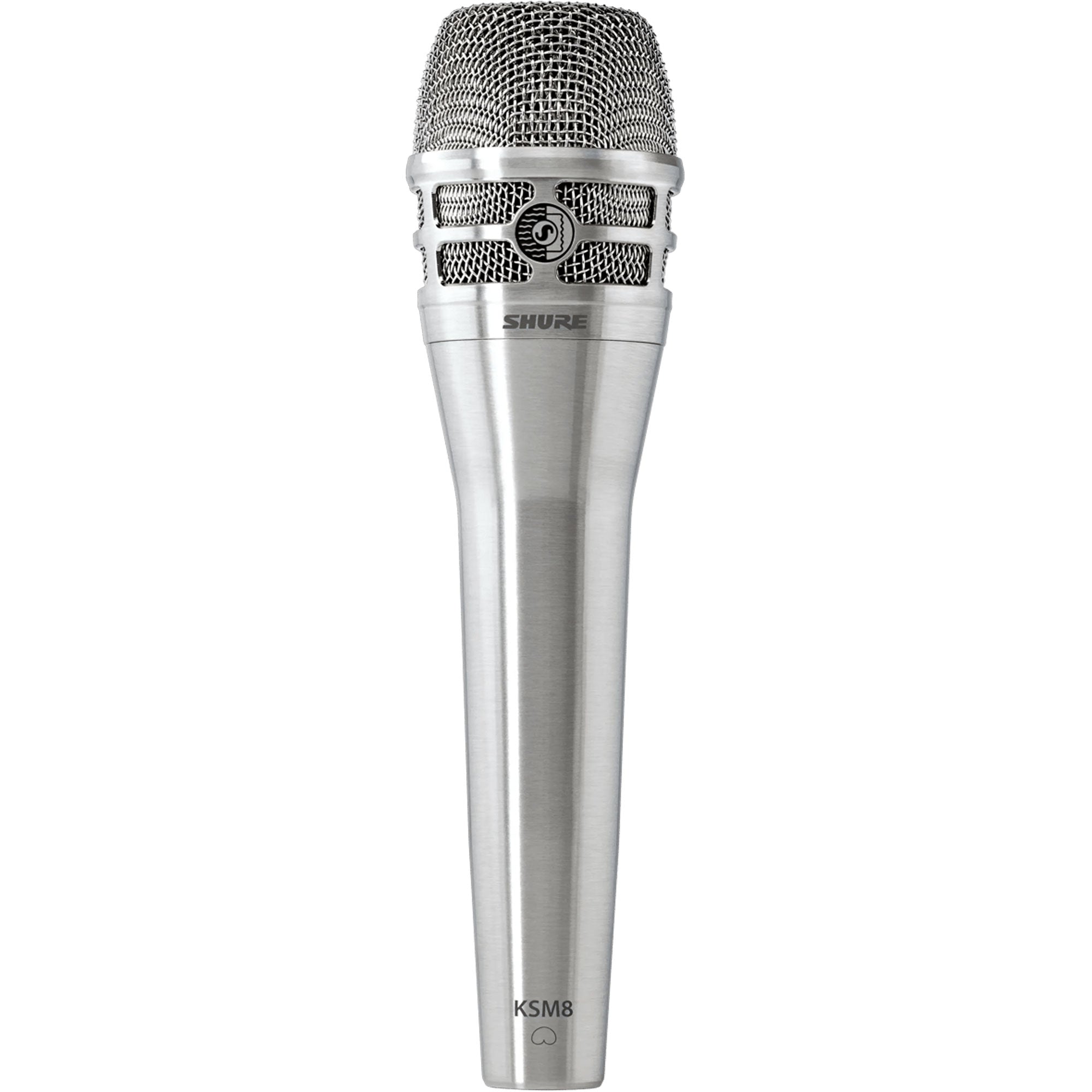 Shure KSM8 Dualdyne Dynamic Cardioid Handheld Vocal Microphone (Nickel)