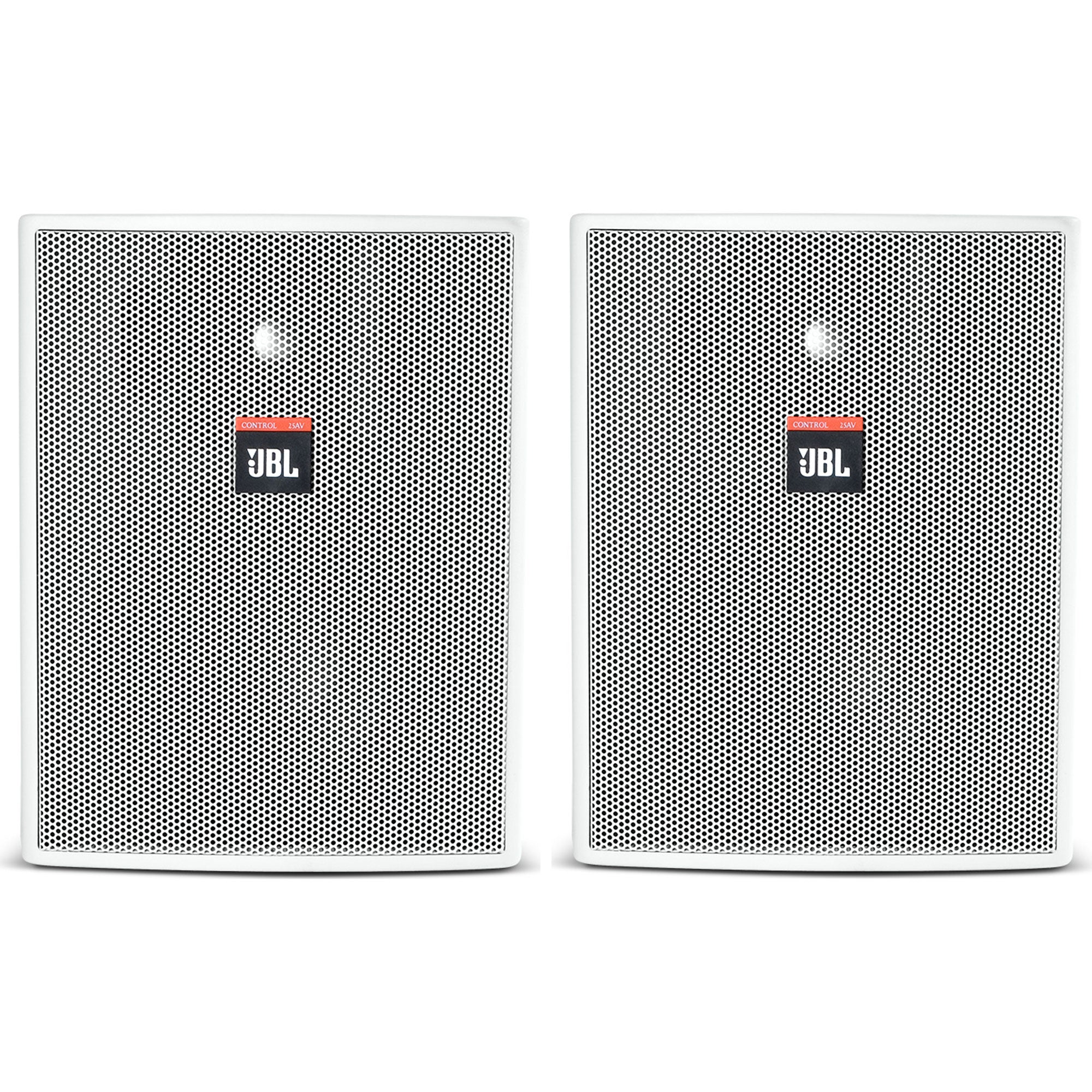 JBL Control 25AV 5.25" 2-Way Indoor/Outdoor Loudspeaker (White, Pair)