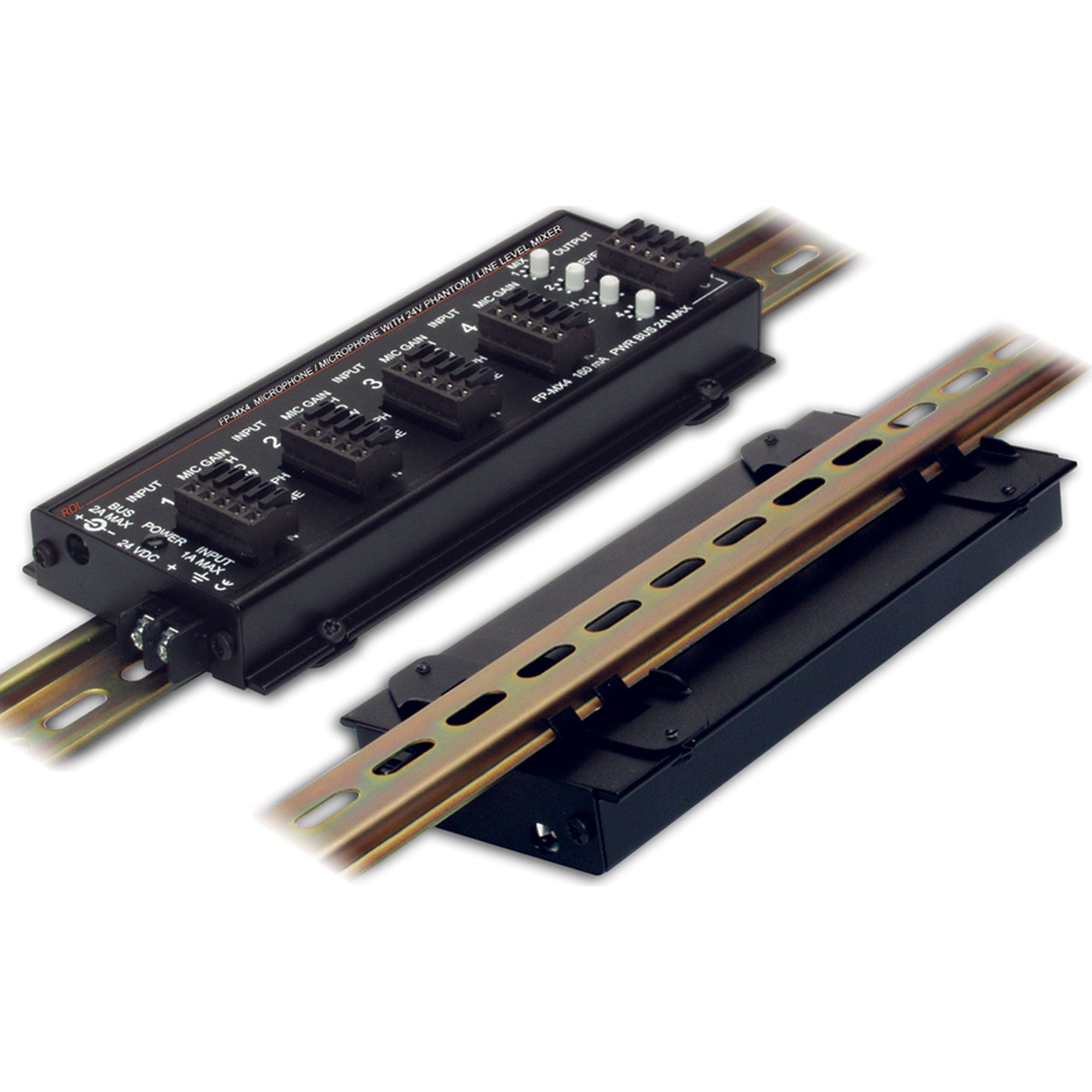 RDL DRA-35F FLAT-PAK Din Rail Adapter