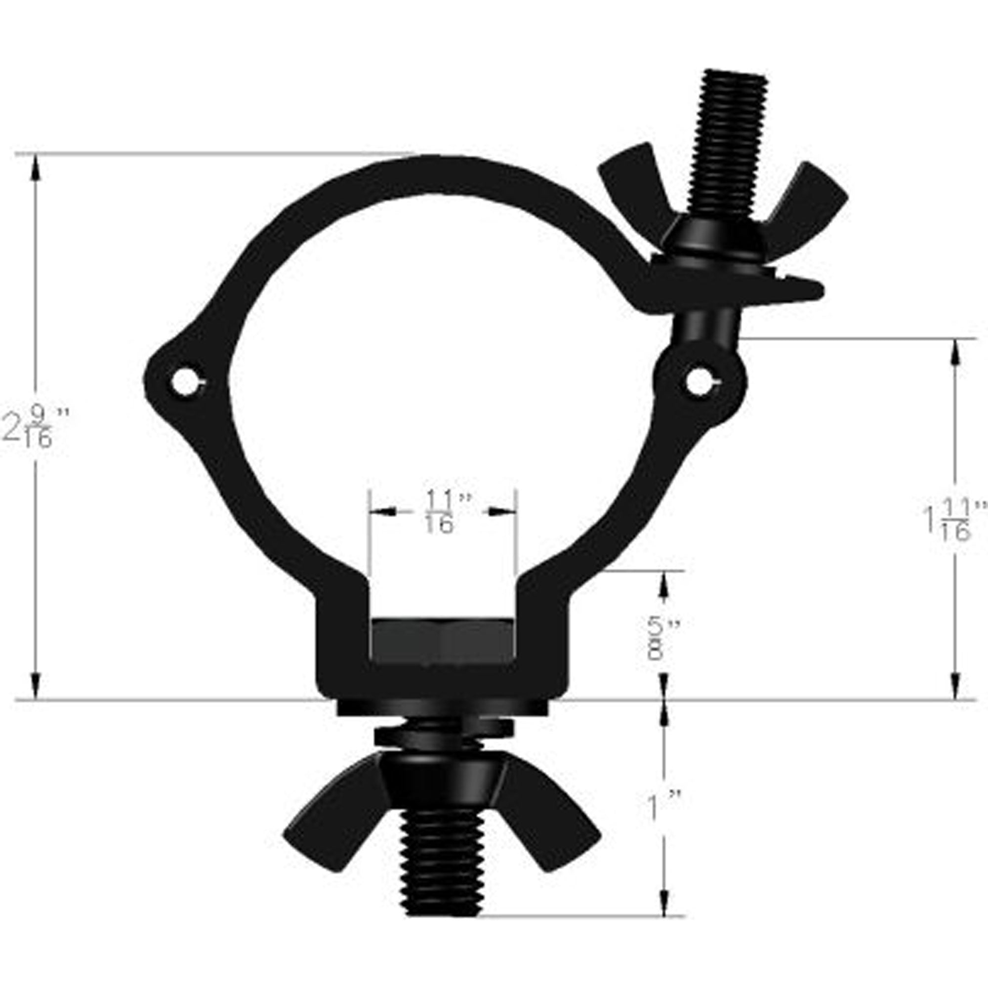 Global Truss Mini 360 Light Duty Clamp (Black)