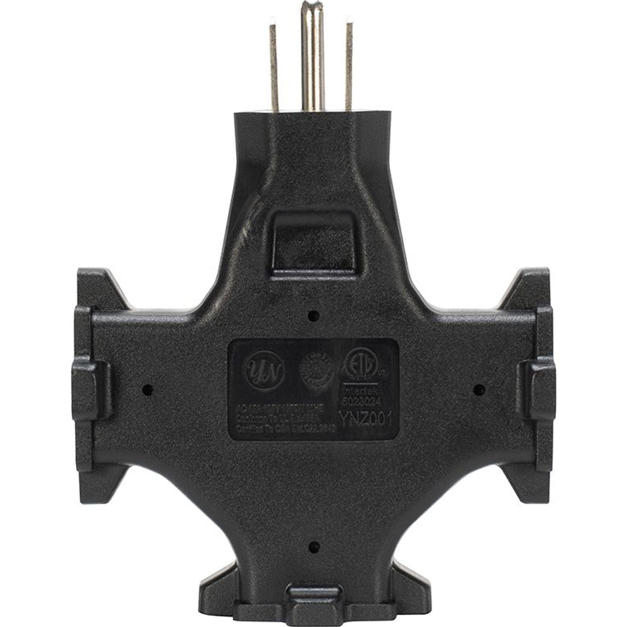 American DJ Accu-Cable EC3FER Tri Tap Edison Power Splitter (Black)