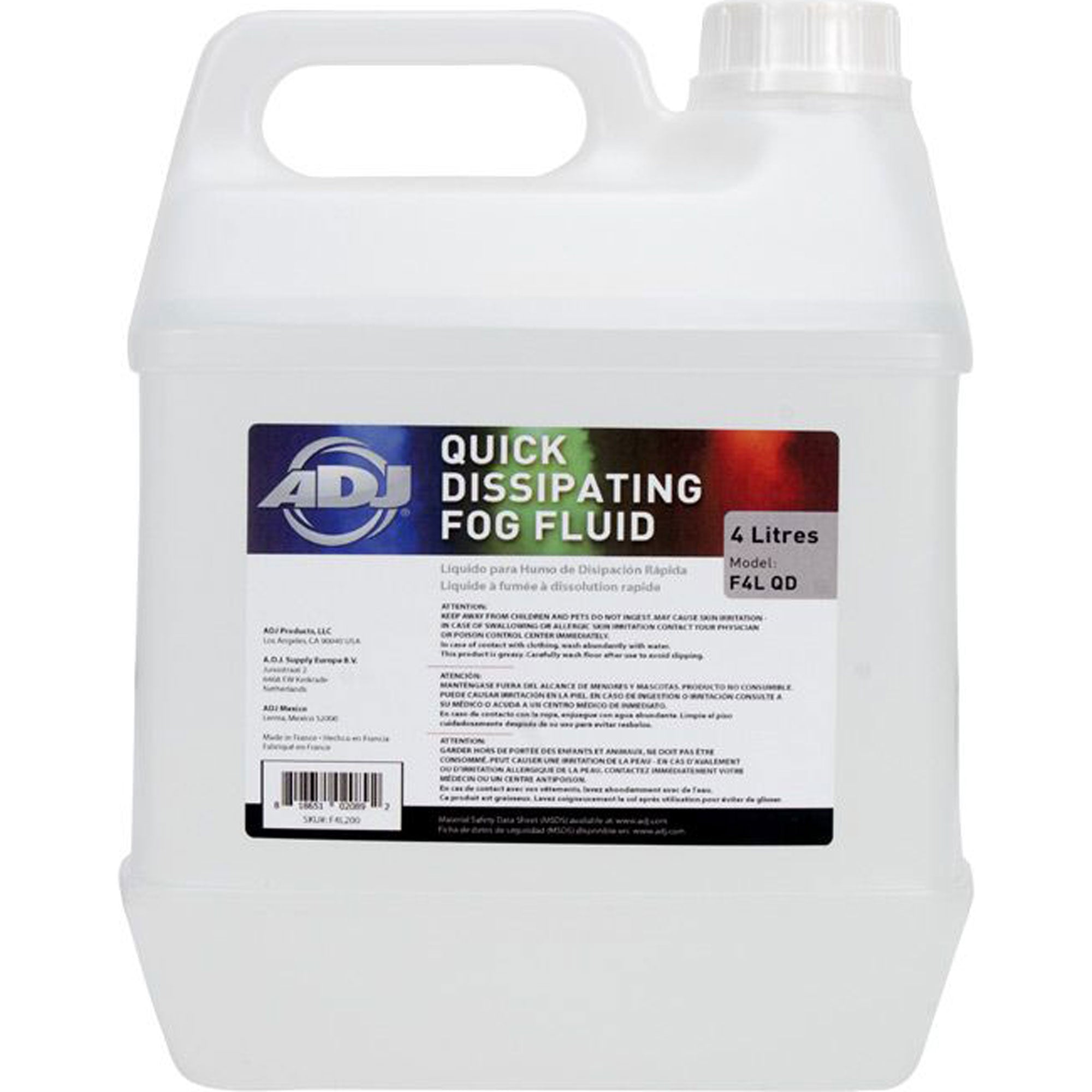 American DJ F4L QD Quick-Dissipating Fog Fluid (4 Liters)