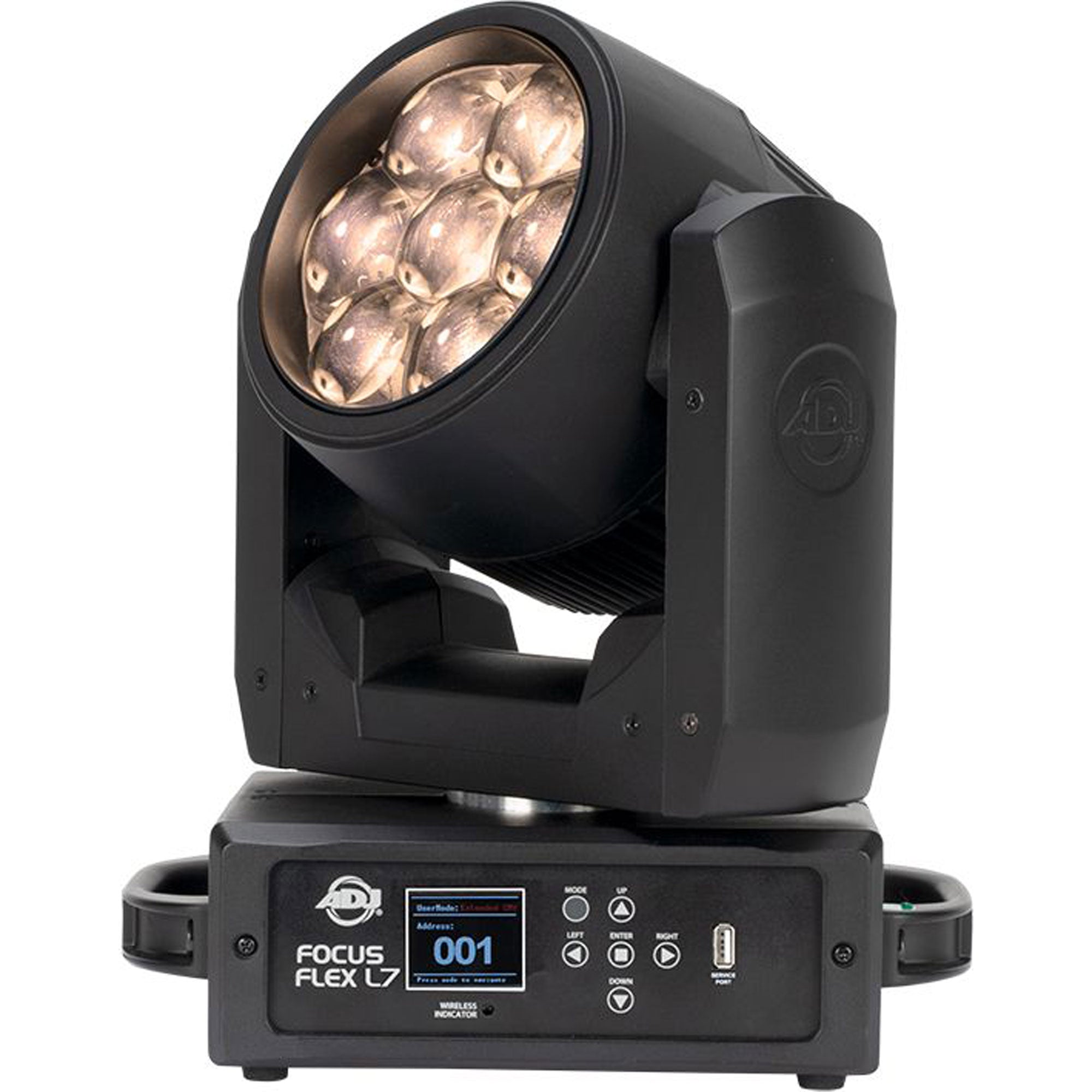 American DJ Focus Flex L7 RGBW LED Moving Head Wash Light Fixture with Pixel Effects