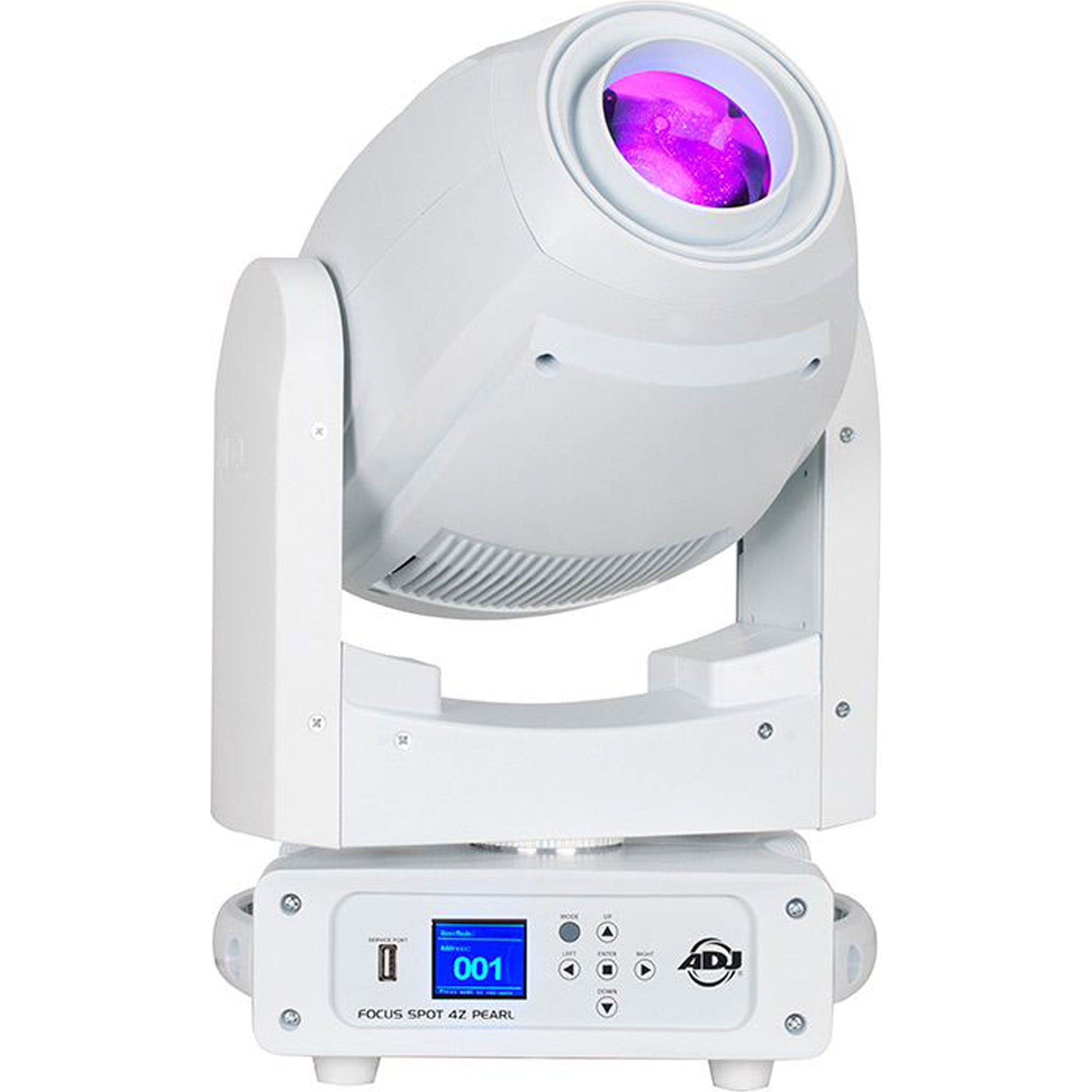 American DJ Focus Spot 4Z 200W LED Moving Head Light with Motorized Focus & Zoom (Pearl White)