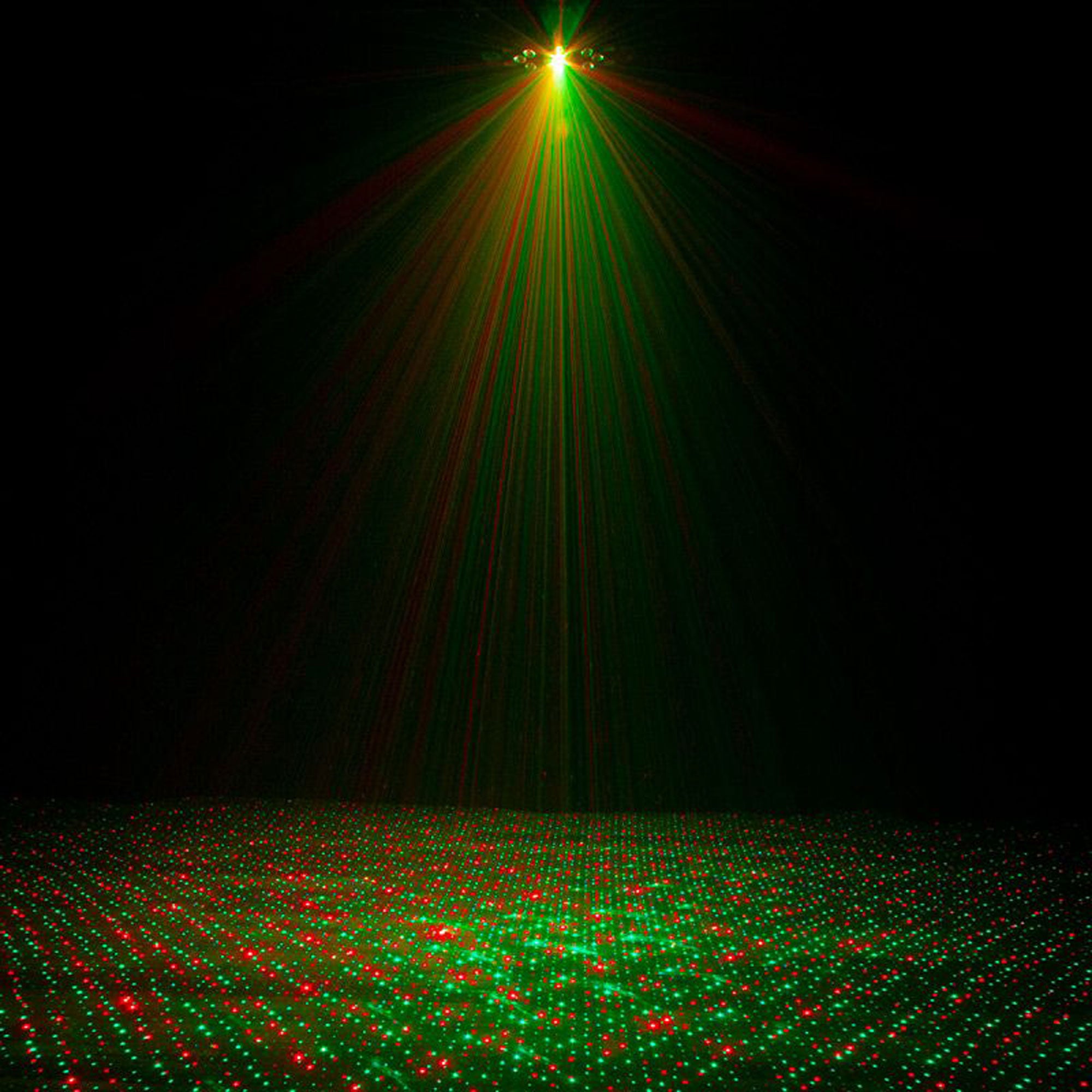 Eliminator Lighting Furious Five RG 5-In-1 Derby, Laser Beams, UV, Wash and Strobe Effect Light