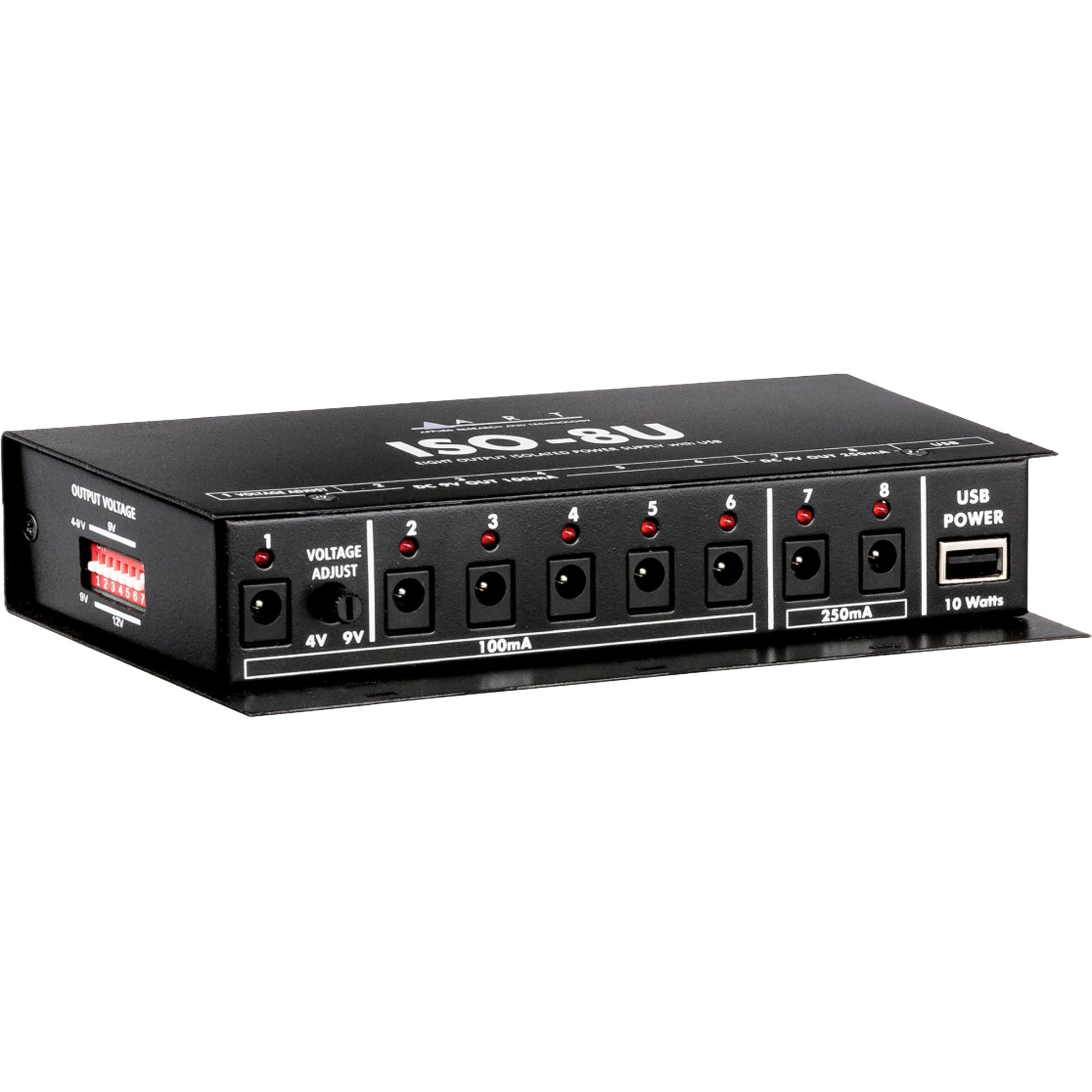 ART ISO-8U 8-Output Isolated DC and USB Power Supply for Pedals