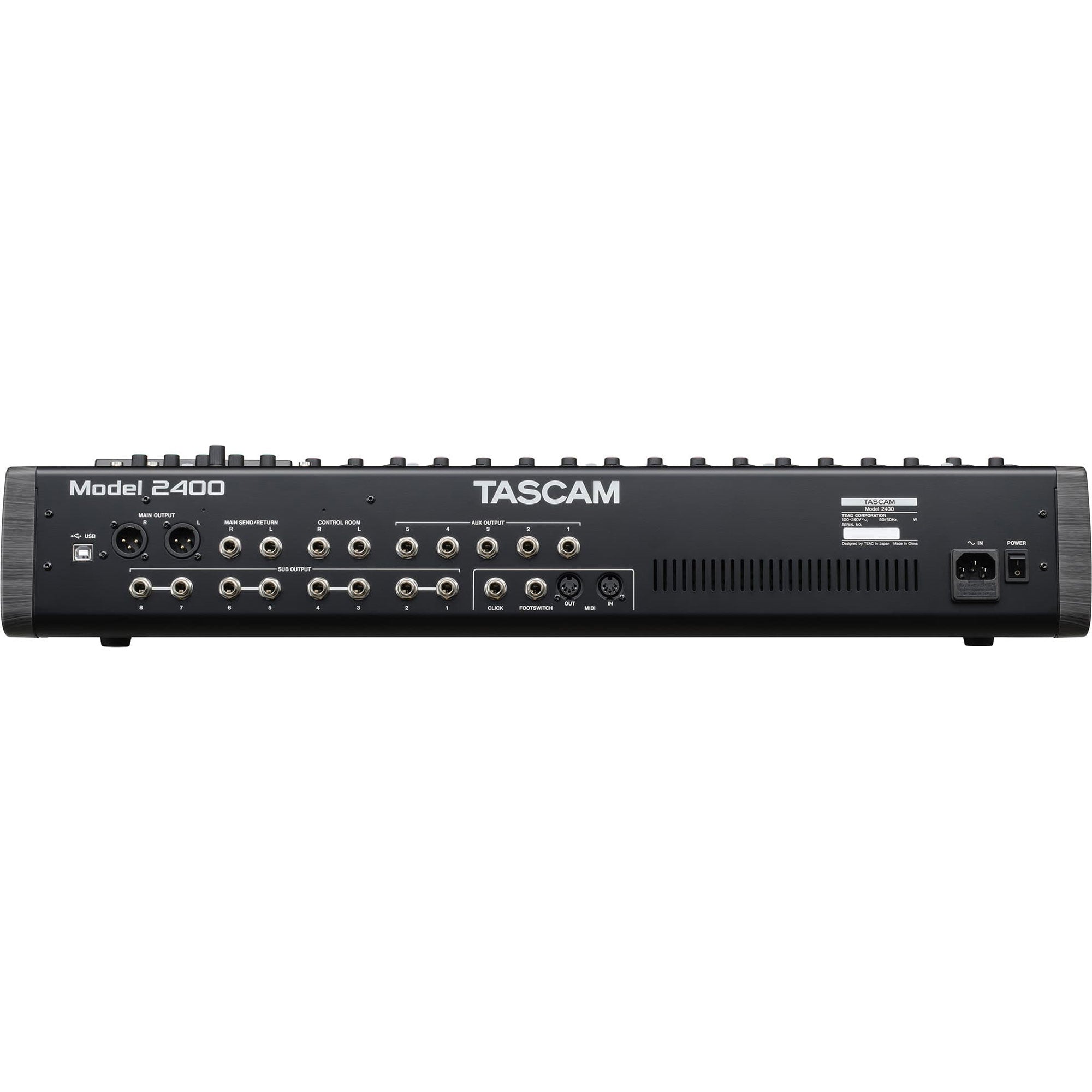 Tascam Model 2400 24-Track Flagship Analog Recording Console & Live Mixer with Audio Interface