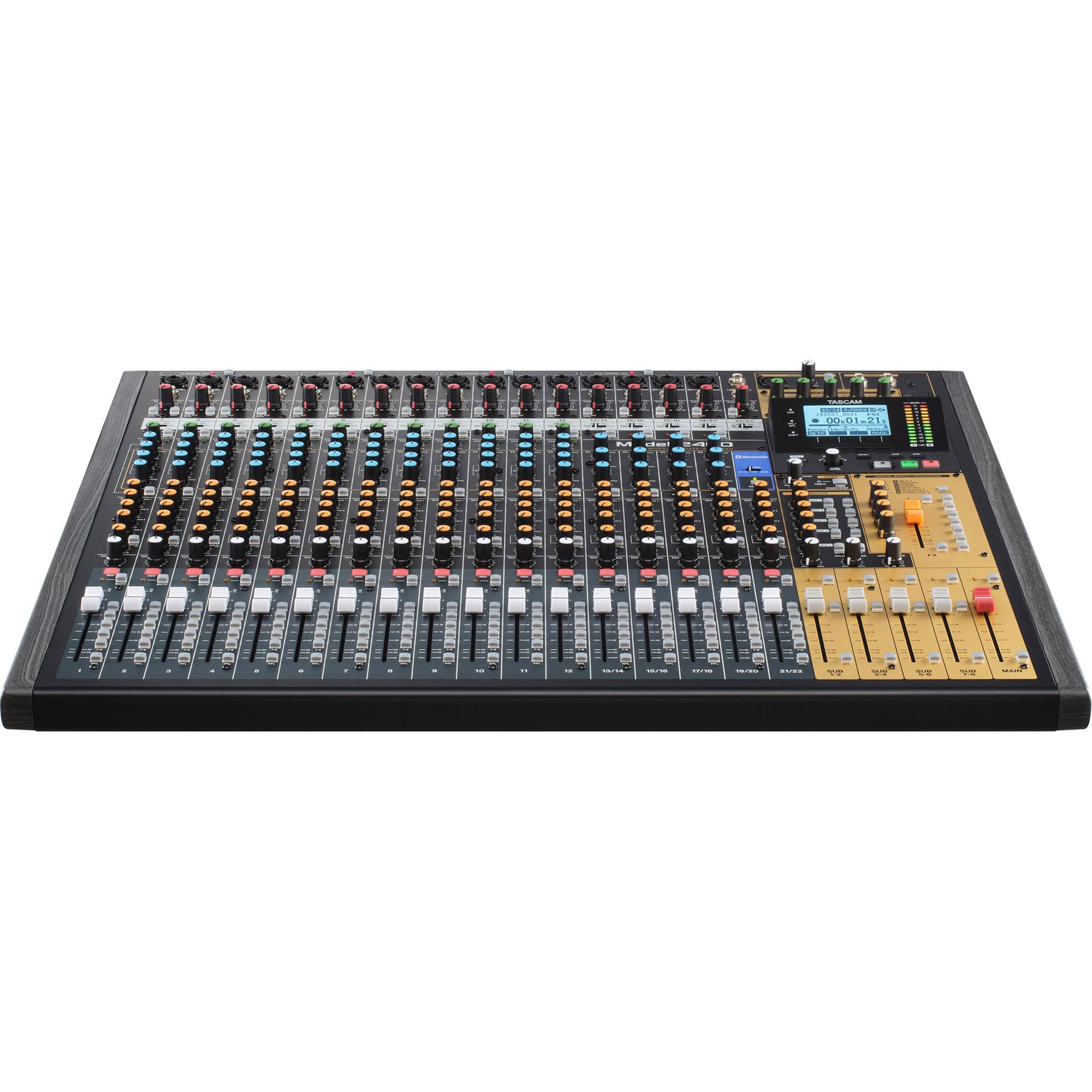 Tascam Model 2400 24-Track Flagship Analog Recording Console & Live Mixer with Audio Interface