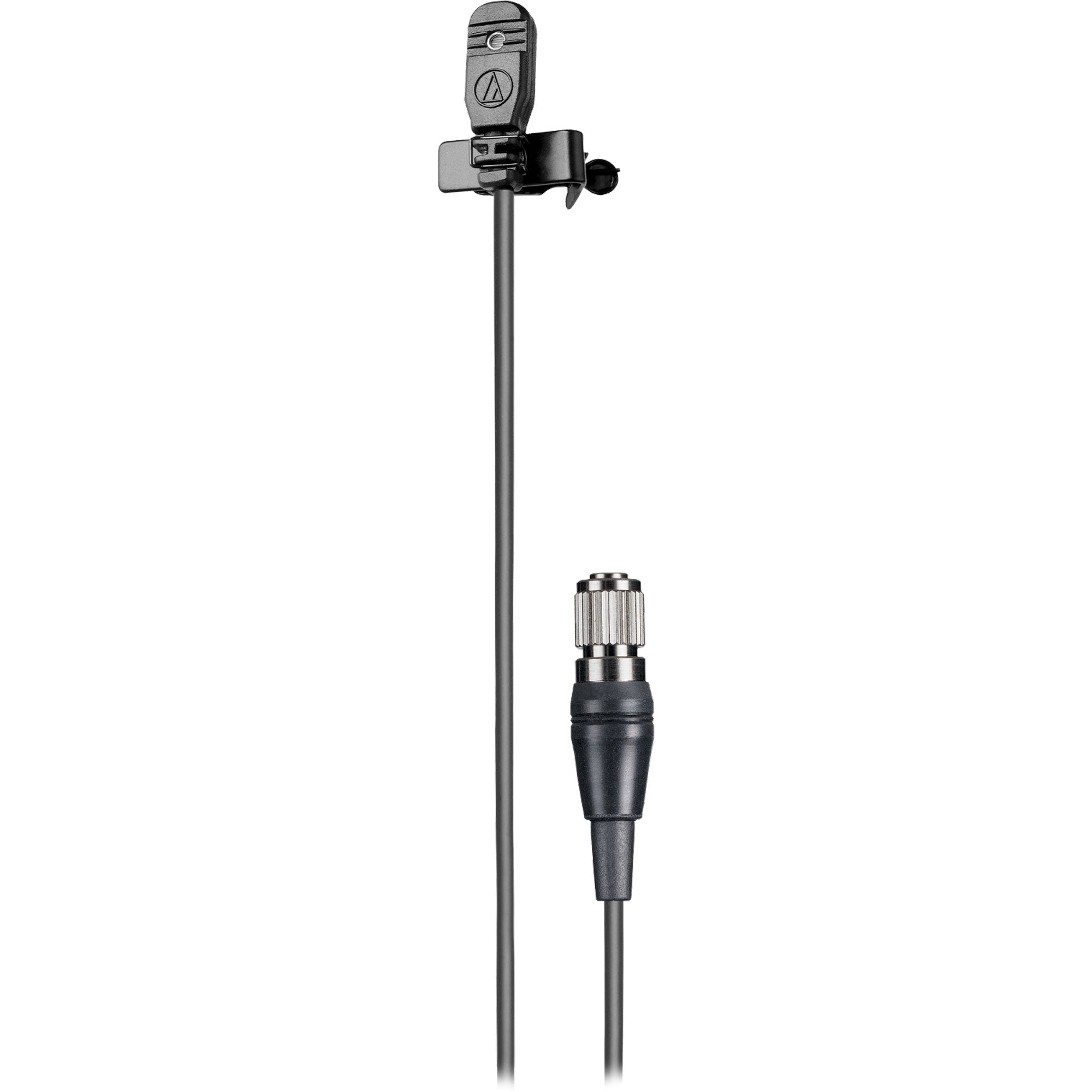 Audio-Technica MT830cH Omnidirectional Lavalier Microphone (Black, 4-Pin cH Connector)