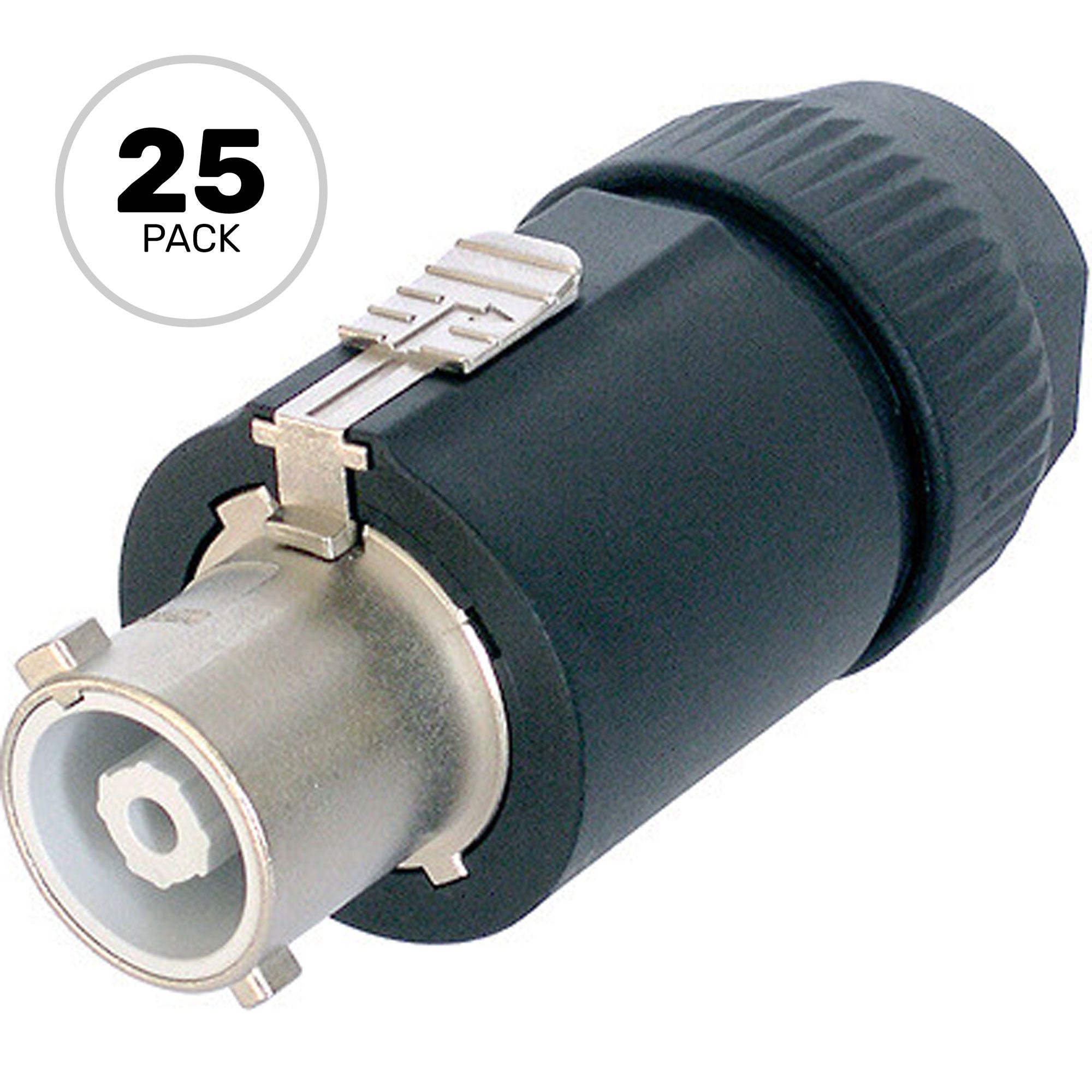 Neutrik NAC3FC-HC powerCON 32 Amp High Current Cable Connector (Black, Box of 25)