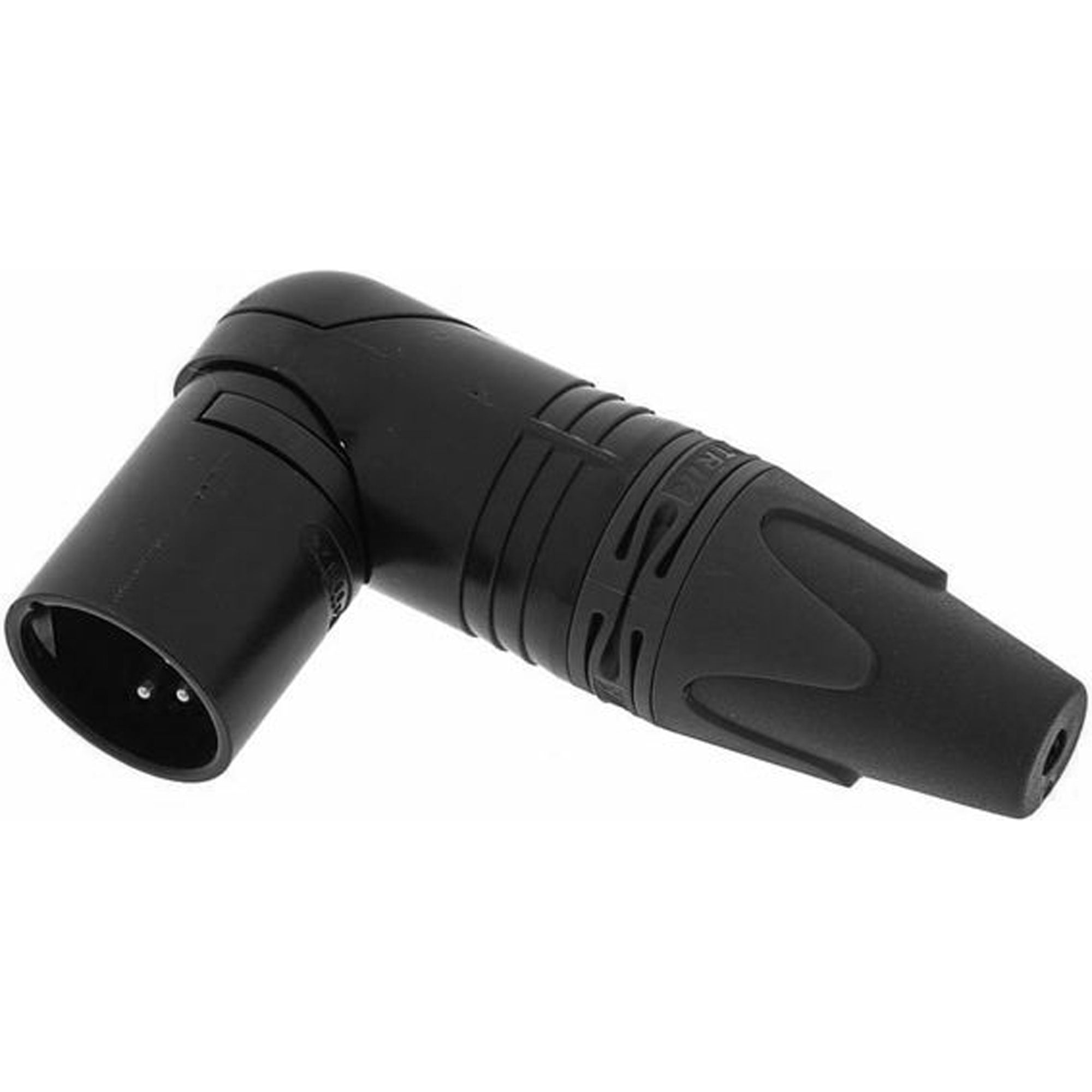Neutrik NC4MRX-BAG Male Right Angle 4-Pin XLR Cable Connector (Black/Silver, Box of 50)
