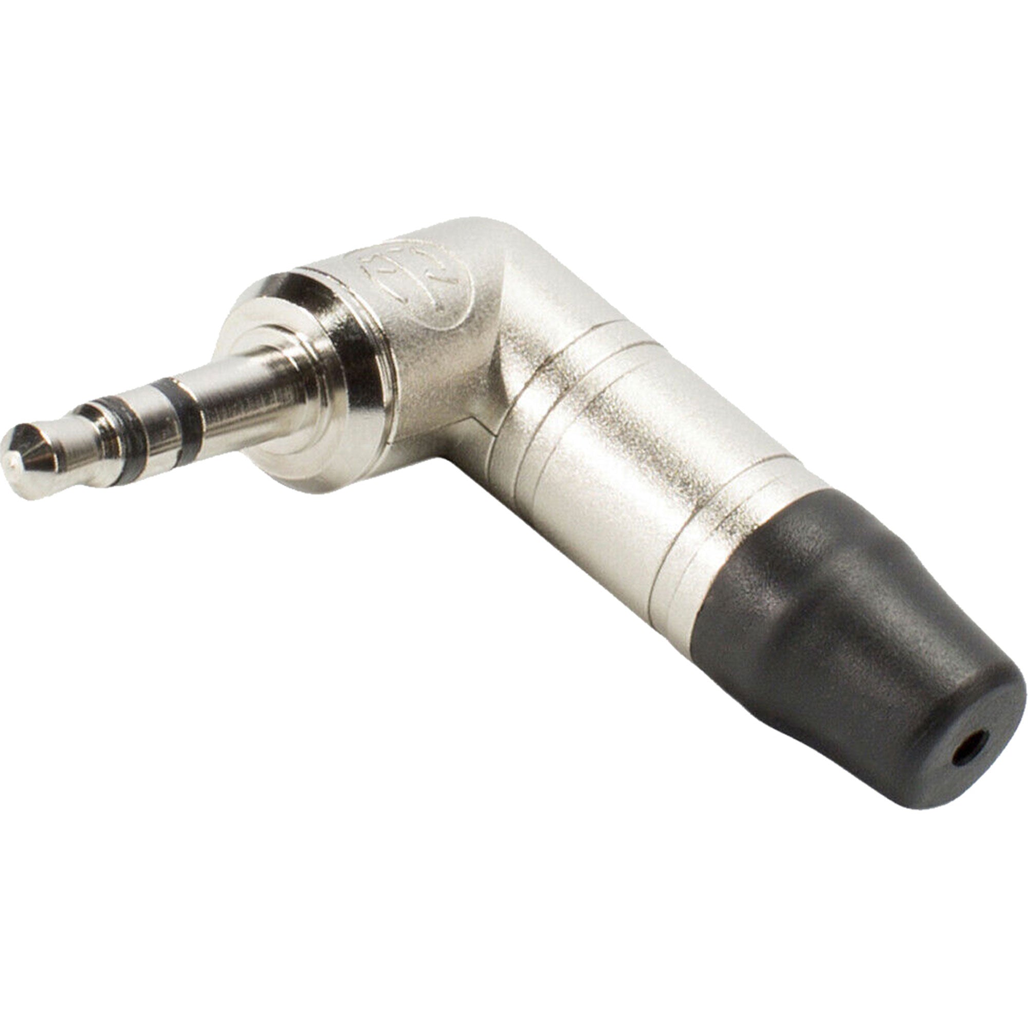 Neutrik NTP3RC Right-Angle 3.5mm Stereo Phone Plug (Nickel/Silver, Box of 100)
