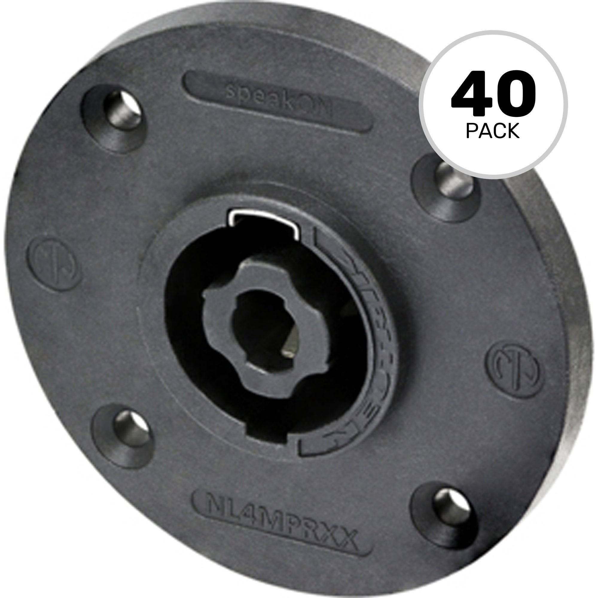 Neutrik NL4MPRXX 4-Pole speakON Panel Mount Connector (Box of 40)