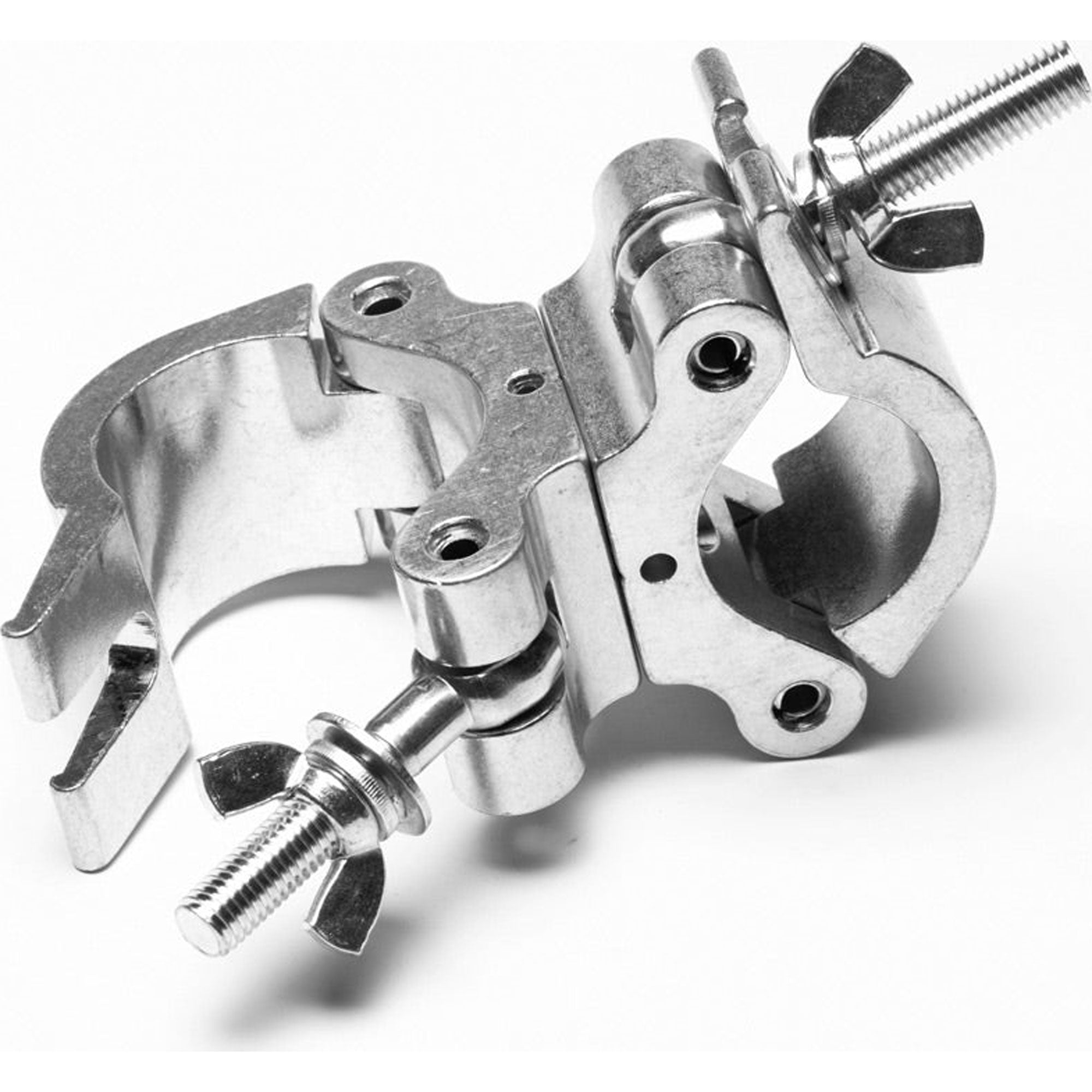 American DJ Pro Swivel Clamp Heavy-Duty Dual Swivel Clamp for 50mm Tubing (Silver)