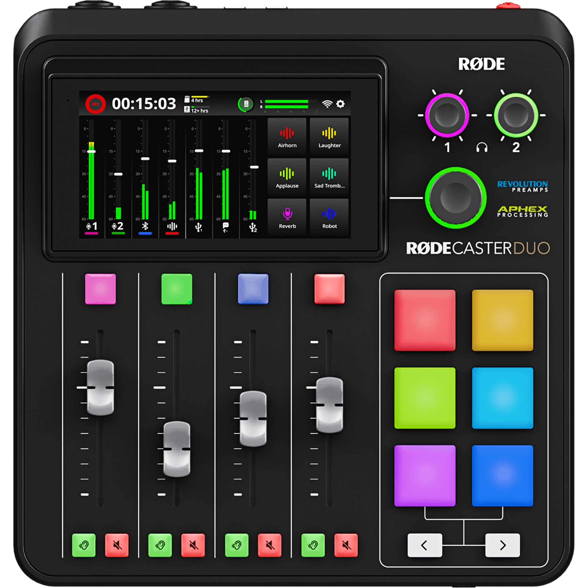 Rode RODECaster Duo Integrated Audio Production Studio (Black)