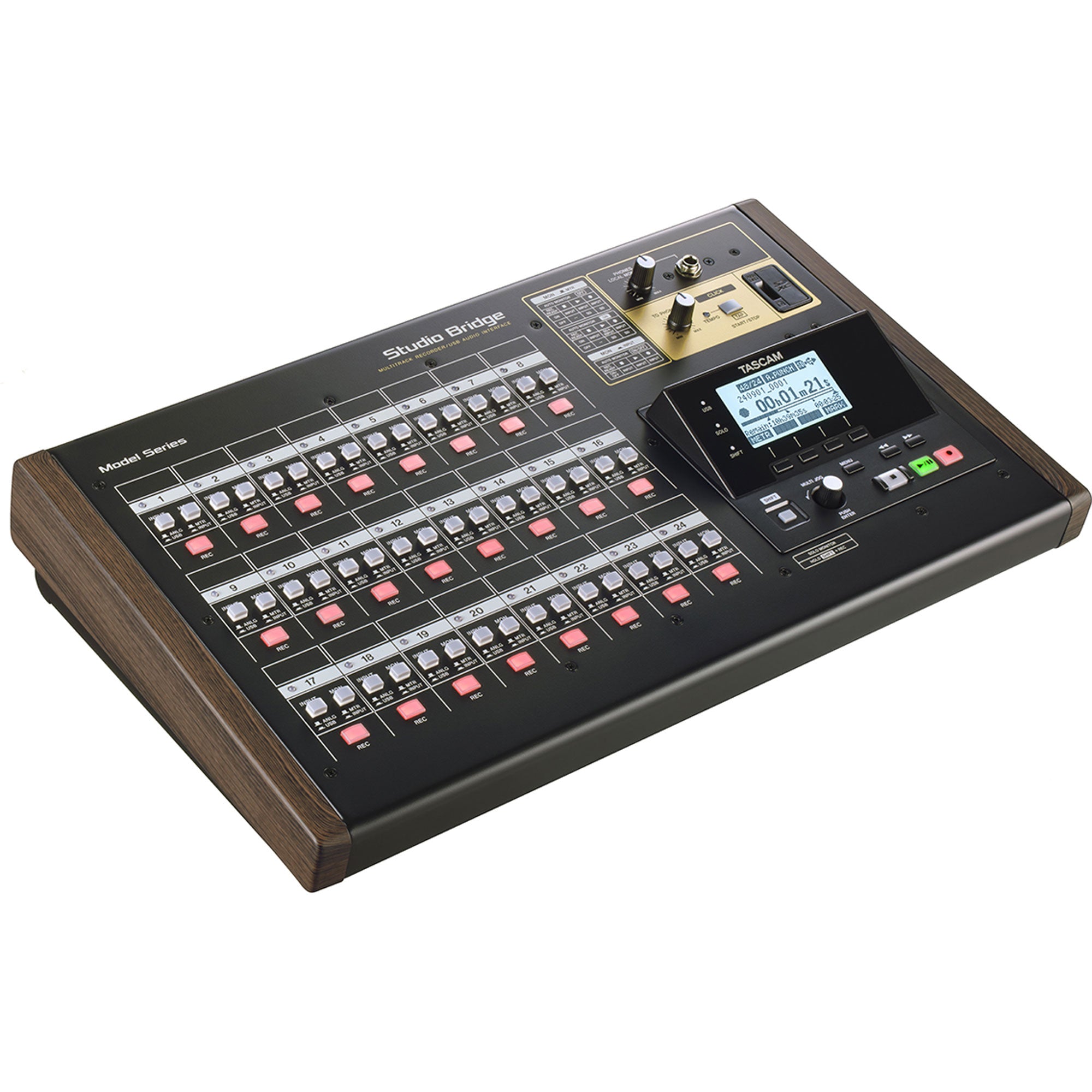 Tascam Studio Bridge 24-Track Recorder and USB Audio Interface with MIDI