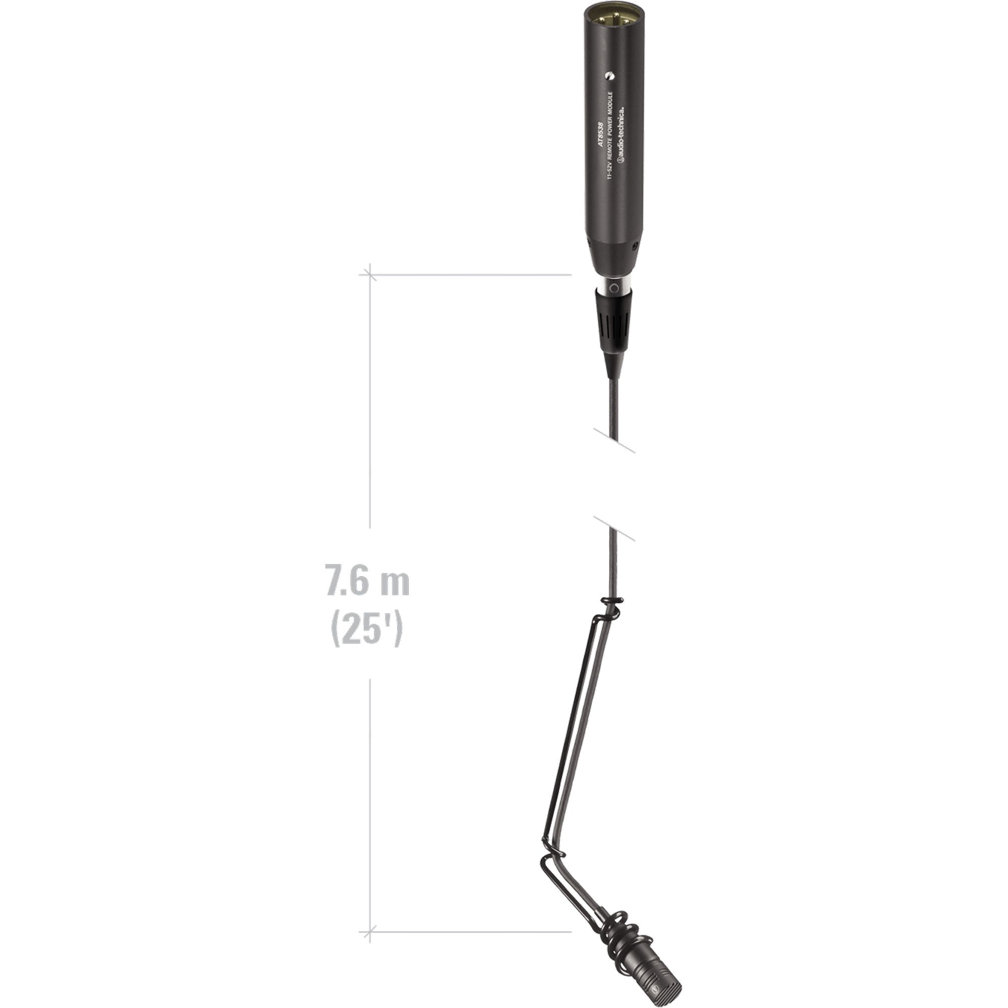 Audio-Technica U853R Cardioid Condenser Hanging Microphone (Black)