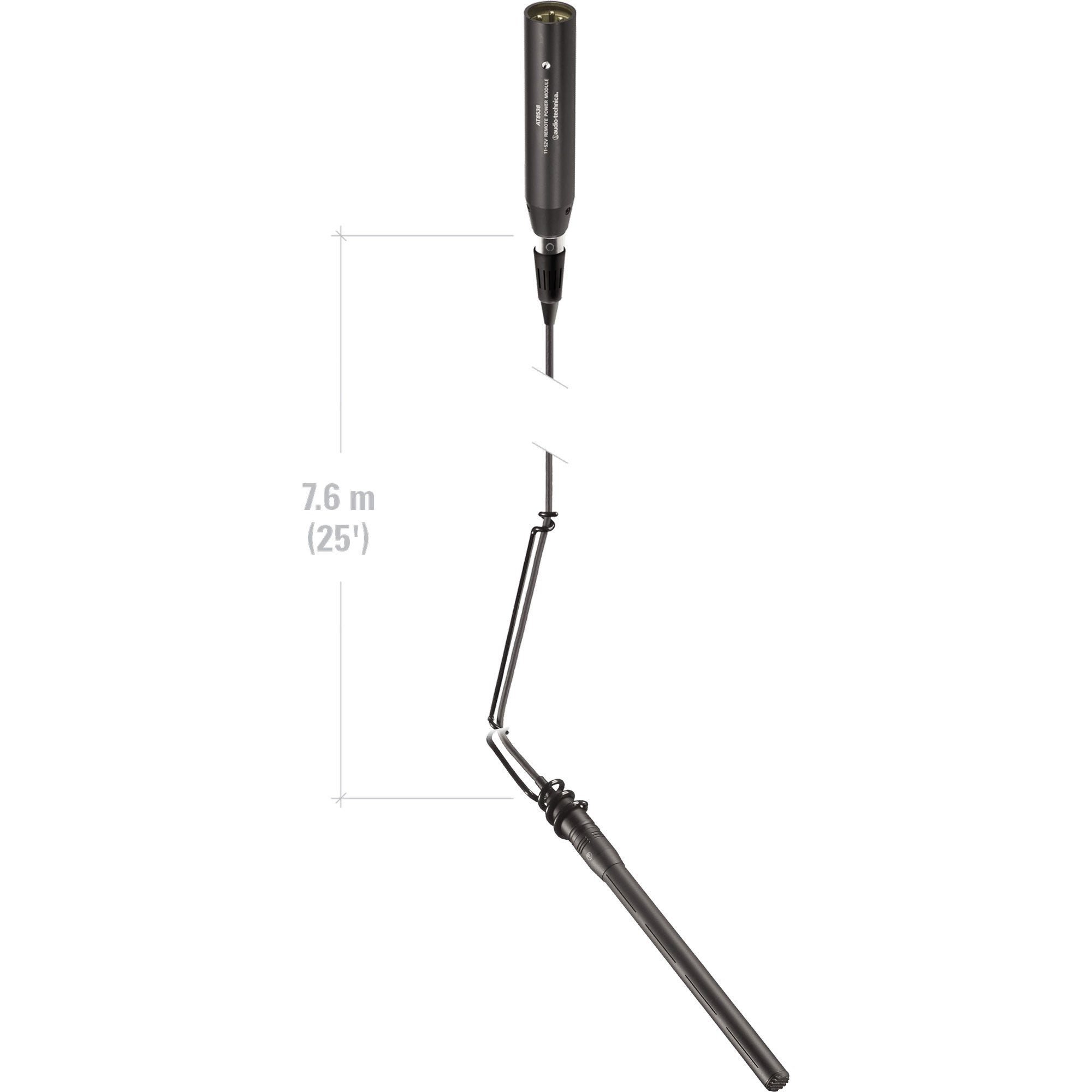 Audio-Technica U853RU UniLine Condenser Hanging Microphone (Black)