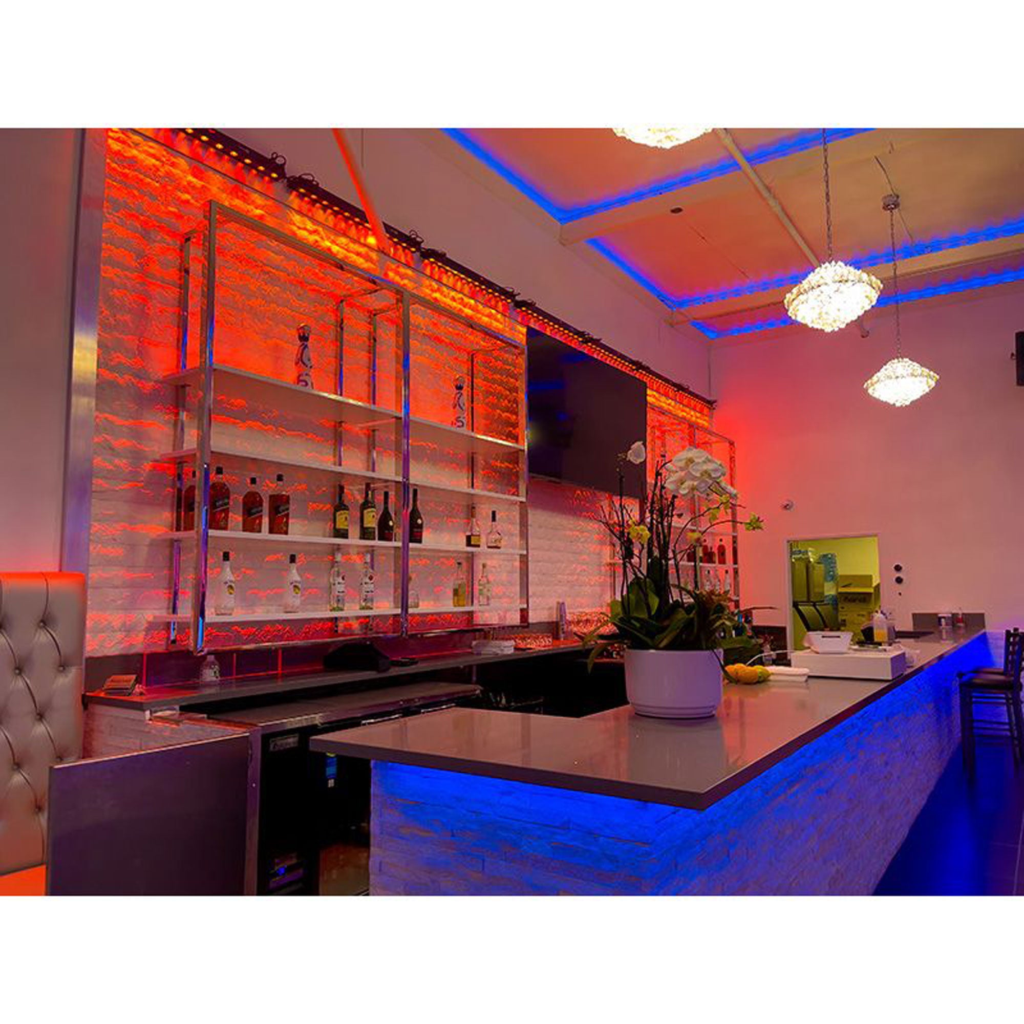 American DJ UBL12HB Battery-Operated RGBAL+UV Linear Light Bar with Diffusion Filter (12 LEDs)