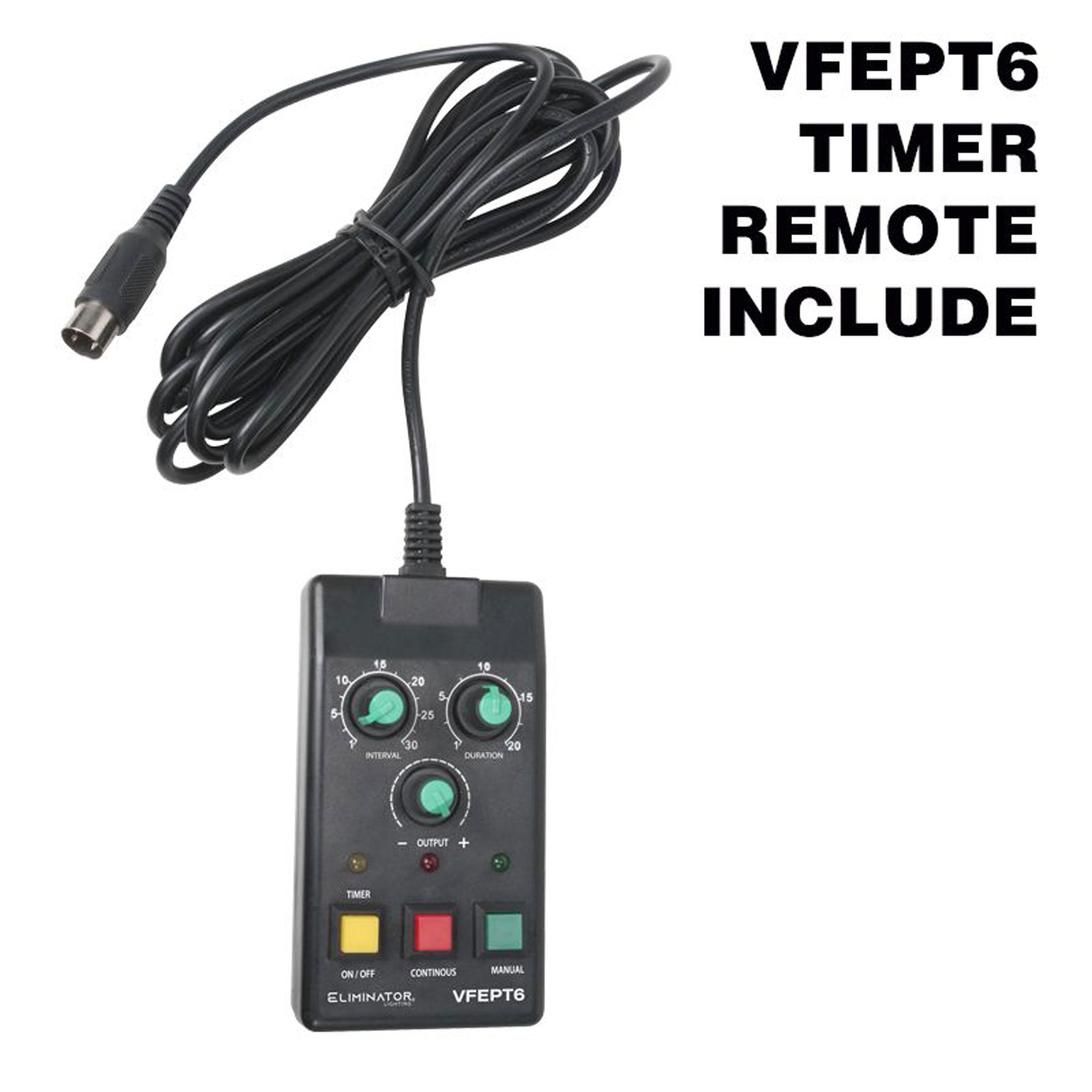 Eliminator Lighting VF1600 EP 1500W Mobile DMX Fog Machine with Remote