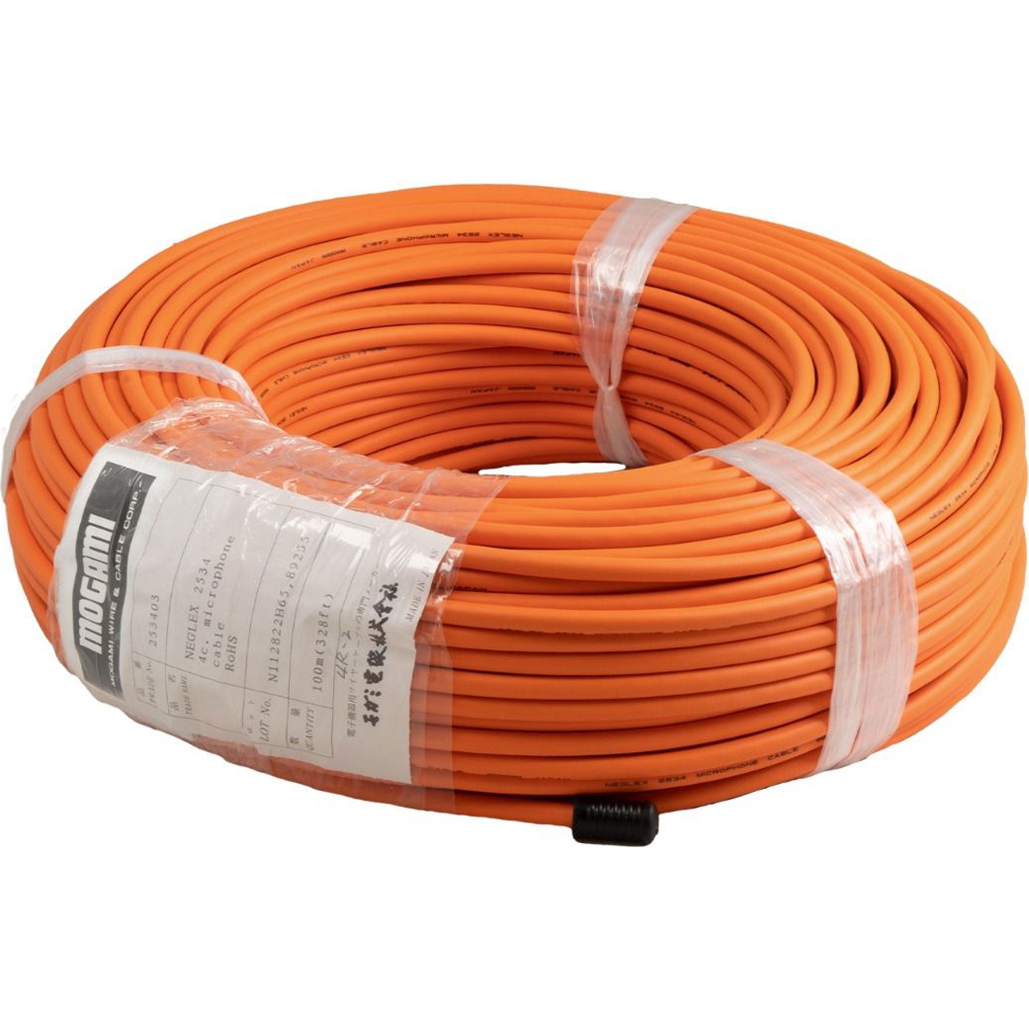 Mogami W2534 Neglex Quad Microphone Cable (Orange, 328'/100m Roll)
