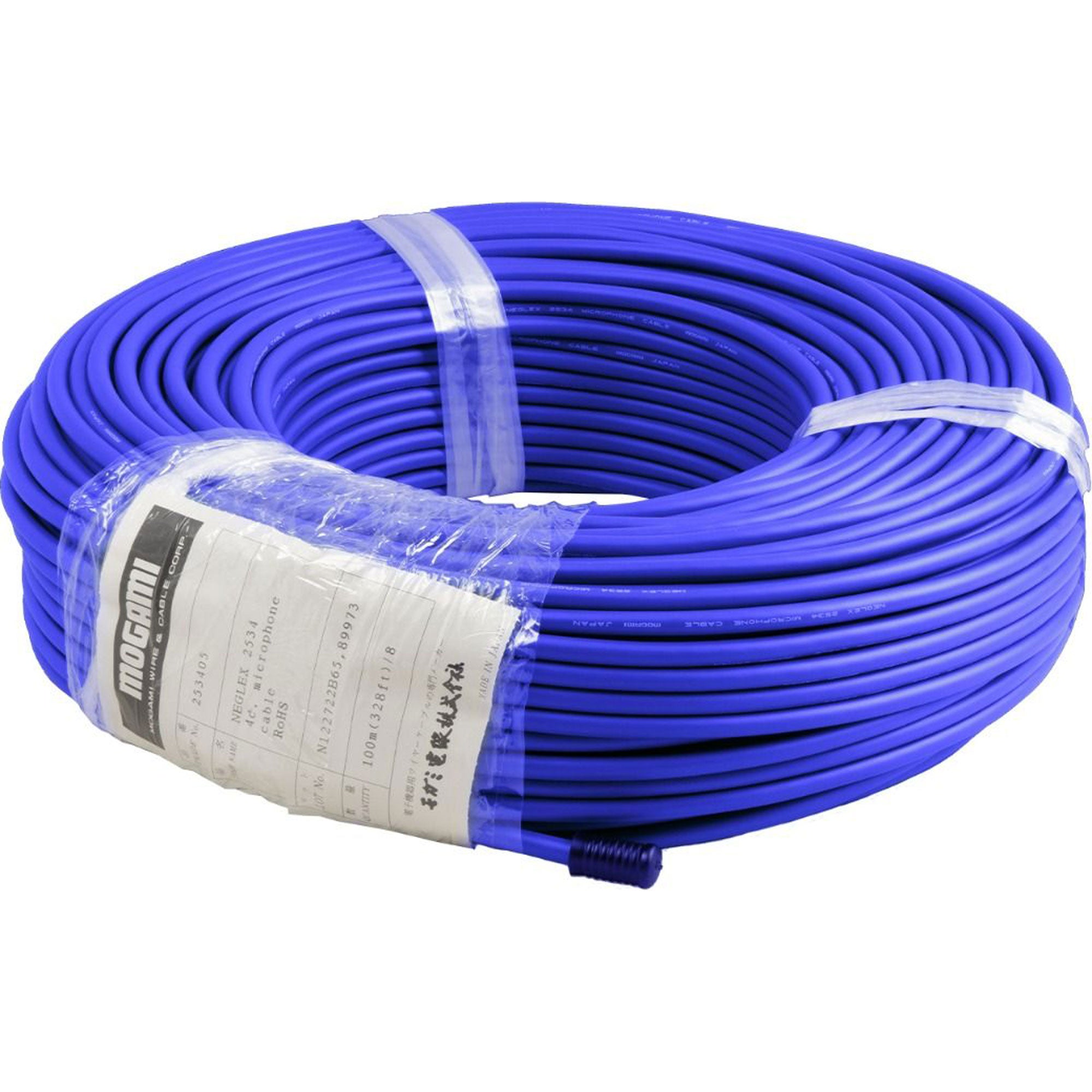 Mogami W2534 Neglex Quad Microphone Cable (Blue, 164'/50m Roll)