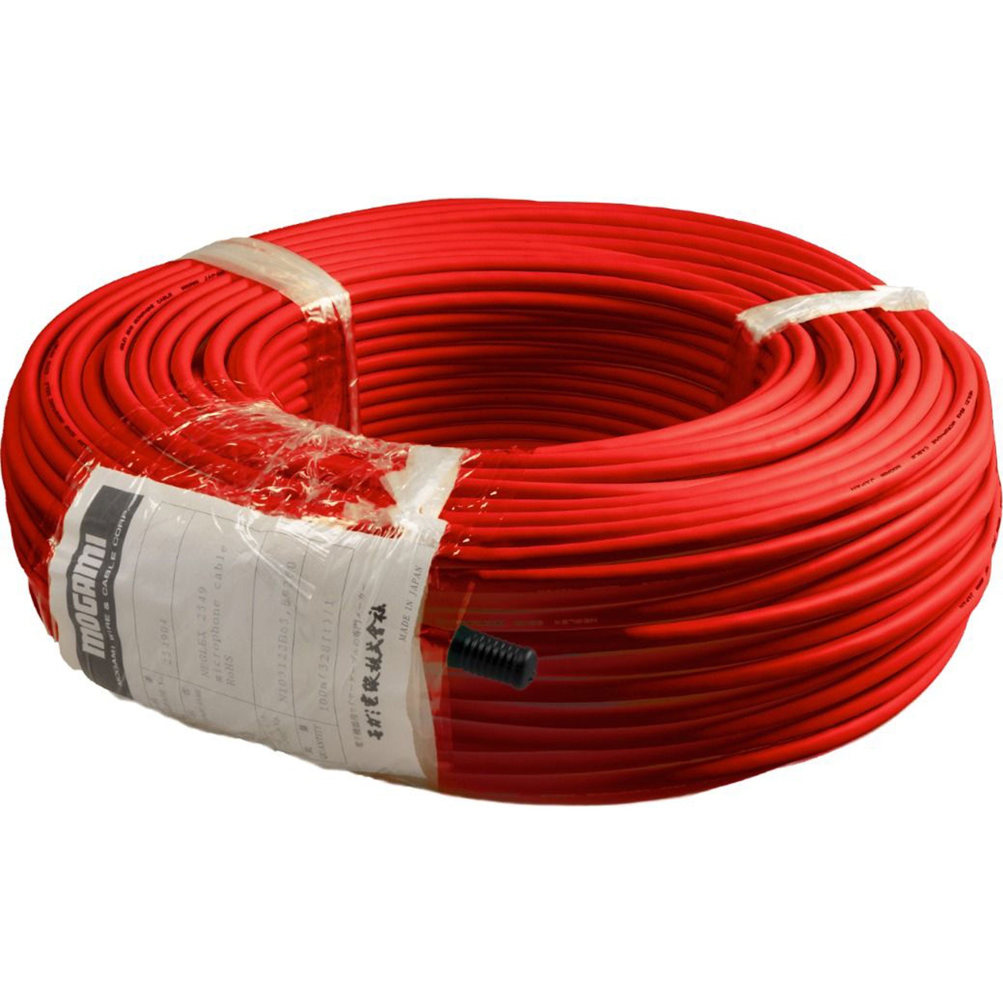 Mogami W2549 Long Run Mic Cable (Red, 164'/50m Roll)