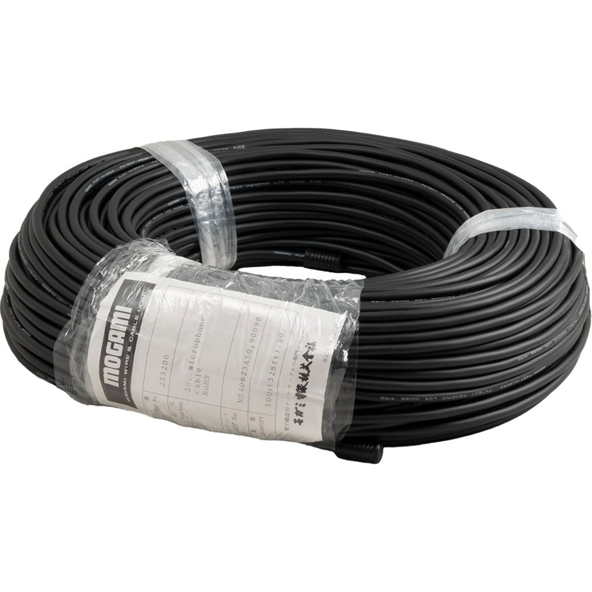 Mogami W2552 Superflexible Microphone Cable (Black, 328'/100m Roll)