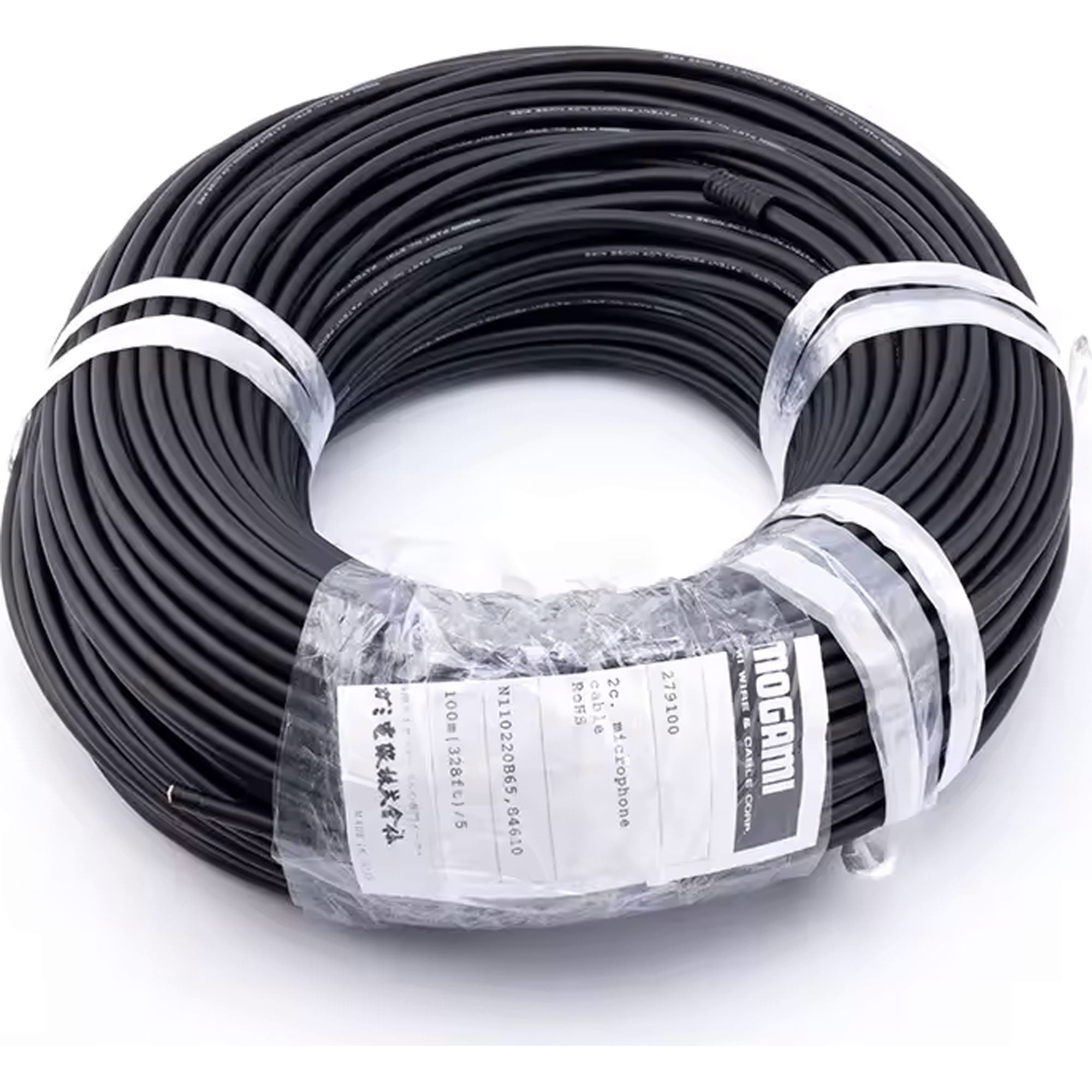 Mogami W2791 Ultraflex/Live Use Mic Cable (Black, 328'/100m Roll)